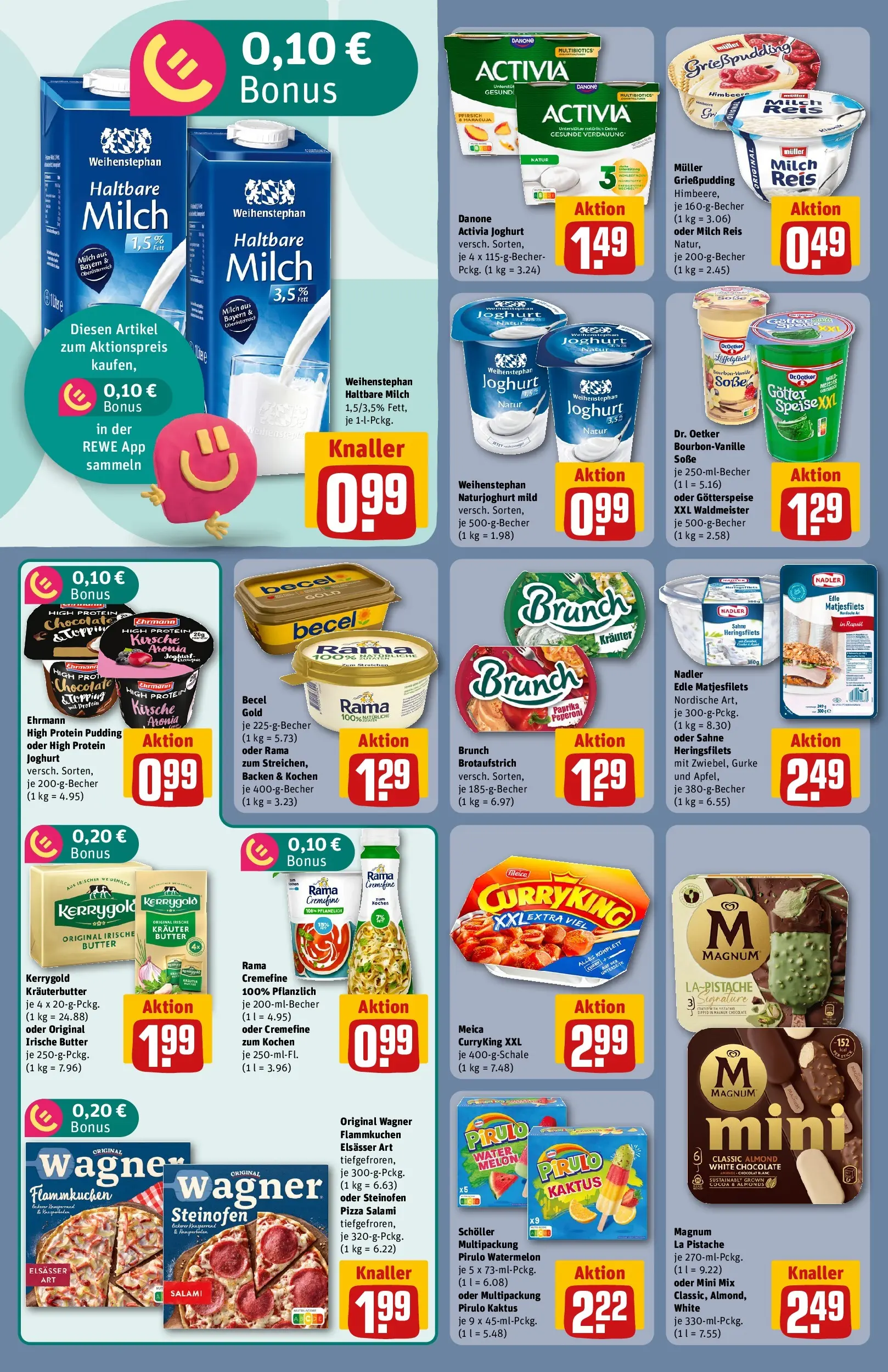 REWE Prospekt ab 20.07.2026 zum Blättern » Angebote | Seite: 16 | Produkte: Rama cremefine, Pudding, Reis, Sahne