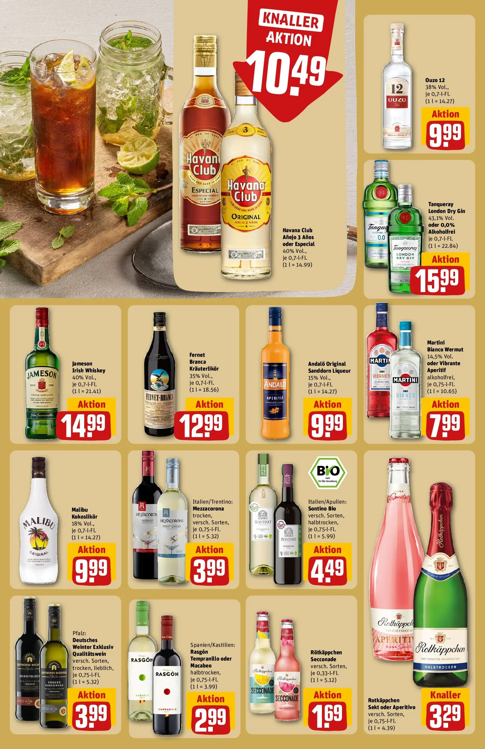 REWE Prospekt ab 20.07.2026 zum Blättern » Angebote | Seite: 20 | Produkte: Ouzo, Sprite, Fruchtsecco, Whiskey