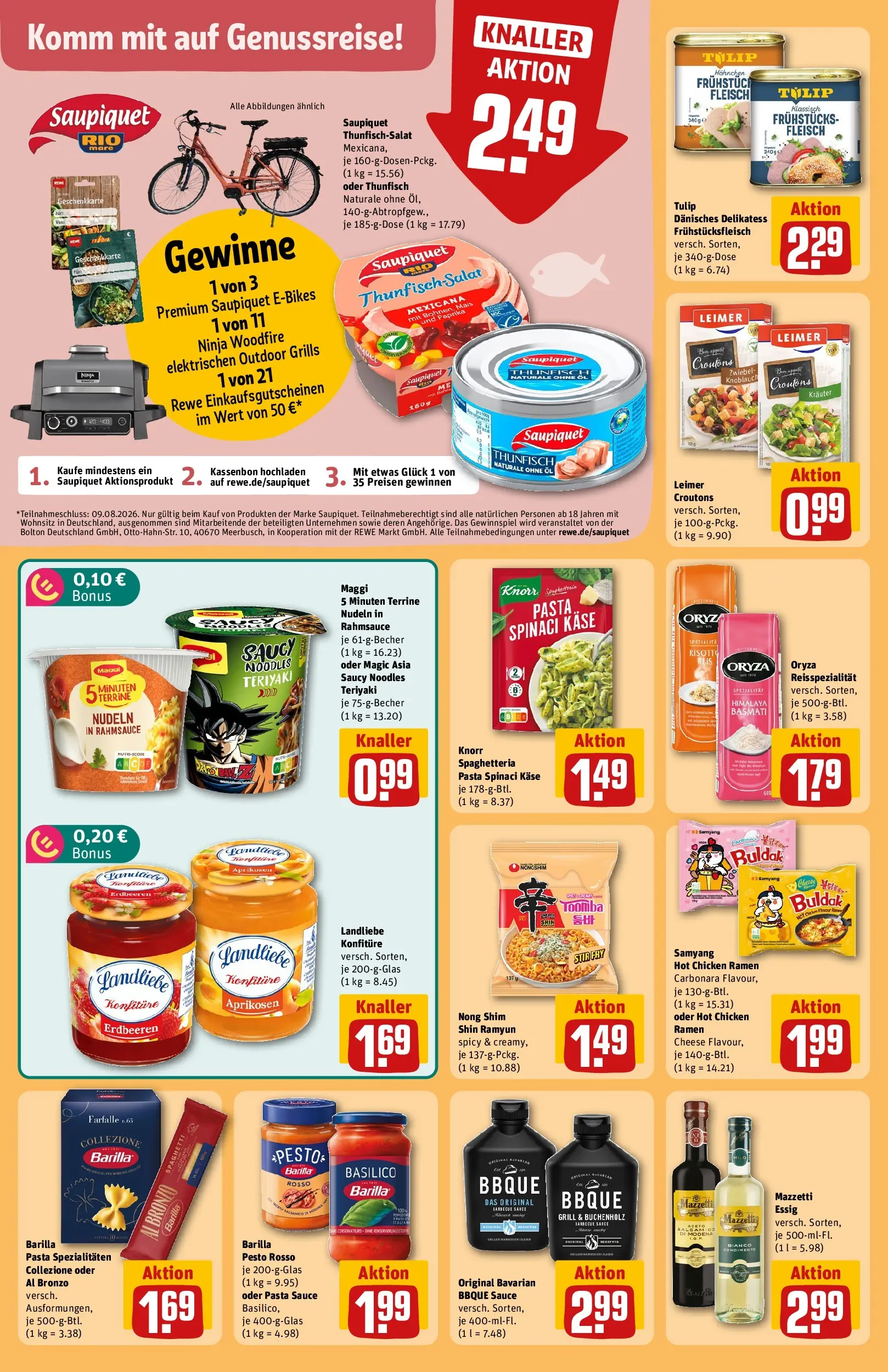 REWE Prospekt ab 20.07.2026 zum Blättern » Angebote | Seite: 24 | Produkte: Öl, Essig, Reis, Fleisch