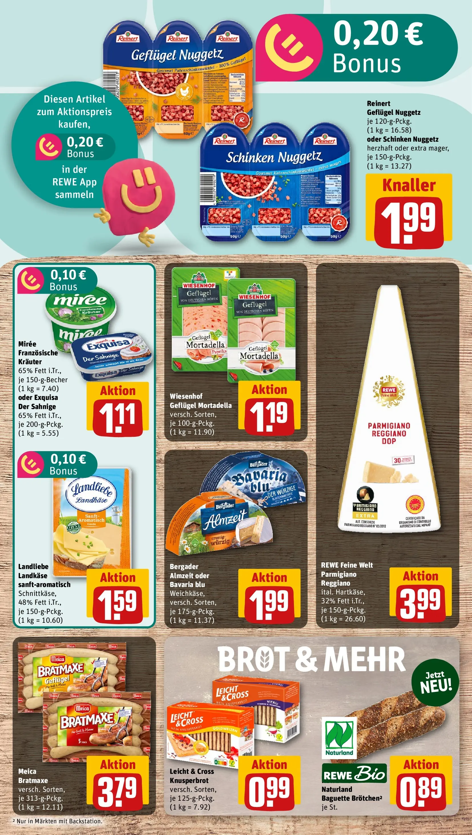 REWE Prospekt ab 20.07.2026 zum Blättern » Angebote | Seite: 11 | Produkte: Baguette, Meica, Paprika, Brot
