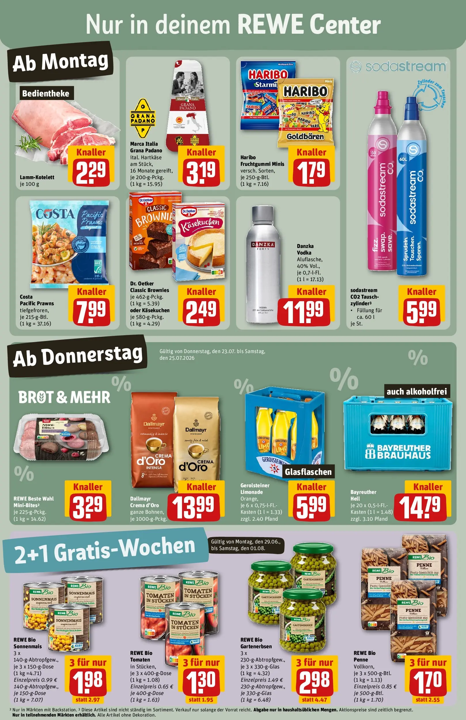 REWE Prospekt ab 20.07.2026 zum Blättern » Angebote | Seite: 3 | Produkte: Limonade, Tomaten, Vodka, Gerolsteiner