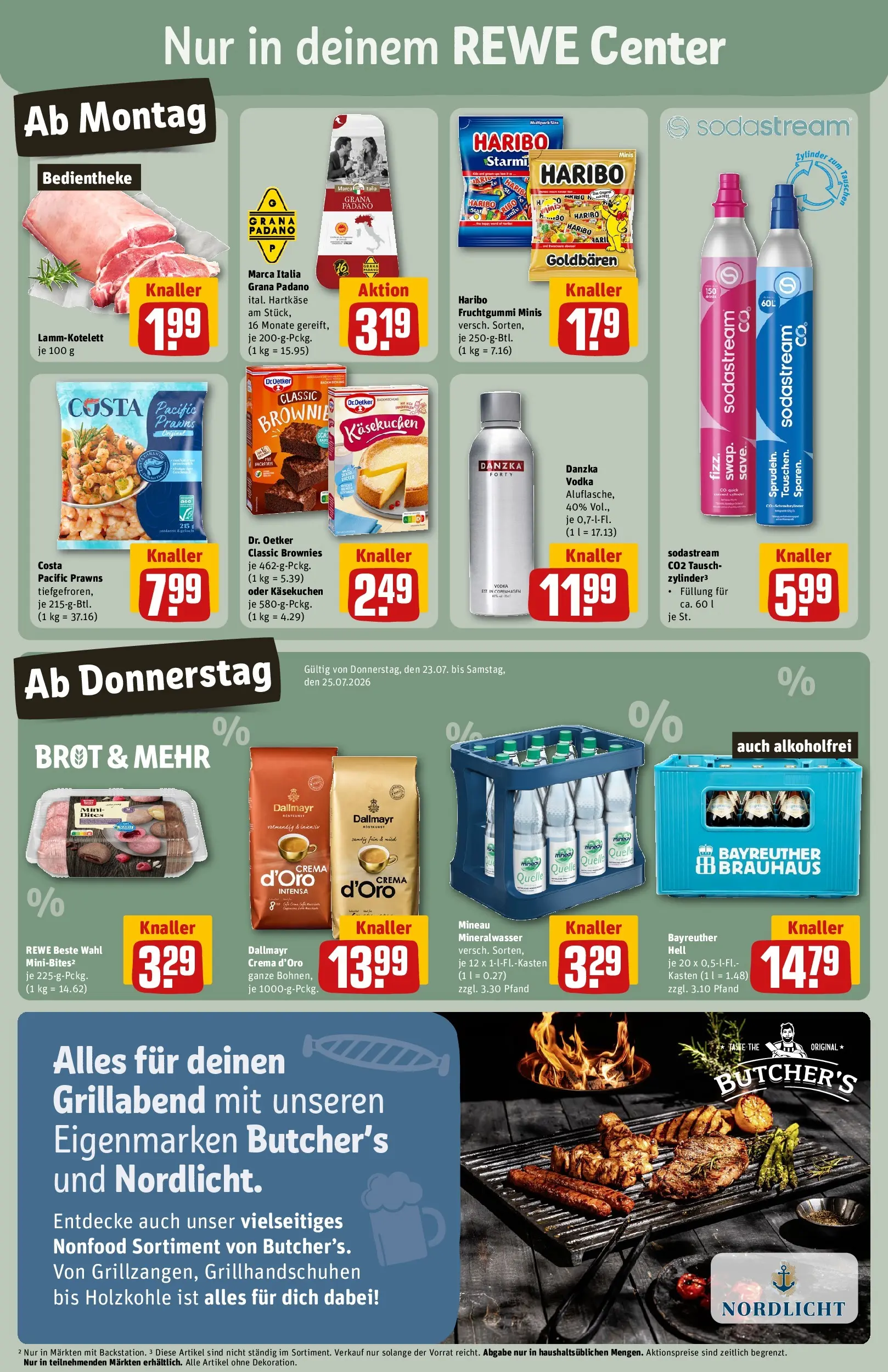 REWE Prospekt ab 20.07.2026 zum Blättern » Angebote | Seite: 3 | Produkte: Haribo, Dallmayr, Brot, Sodastream