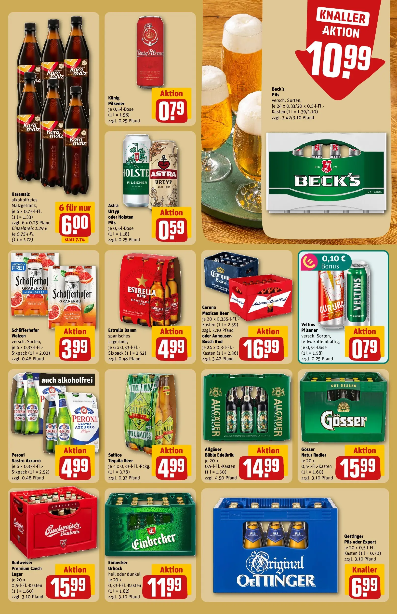 REWE Prospekt ab 20.07.2026 zum Blättern » Angebote | Seite: 23 | Produkte: Holsten, Radler, Budweiser, Veltins