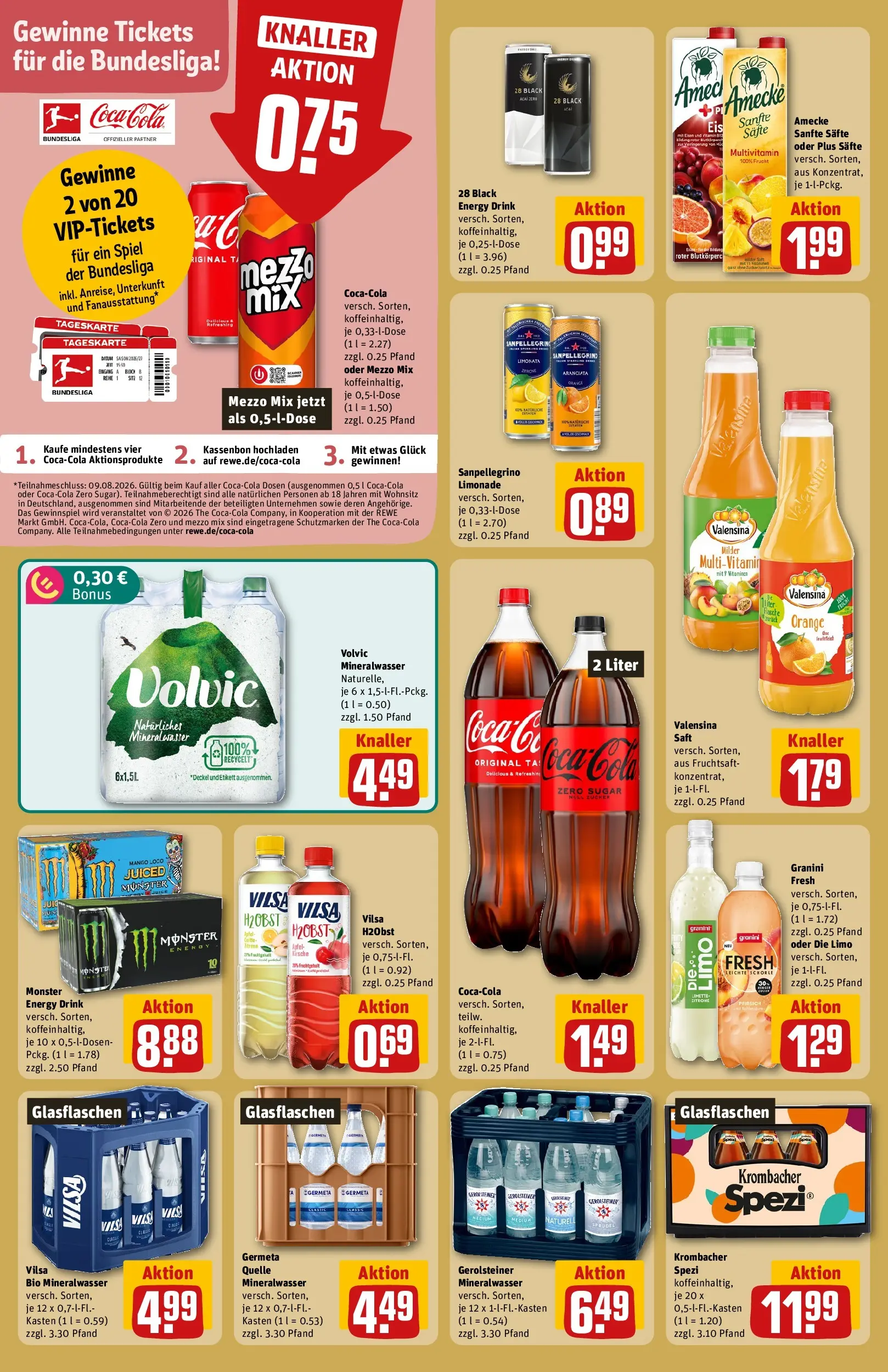 REWE Prospekt ab 20.07.2026 zum Blättern » Angebote | Seite: 18 | Produkte: Äpfel, Limonade, Valensina, Granini