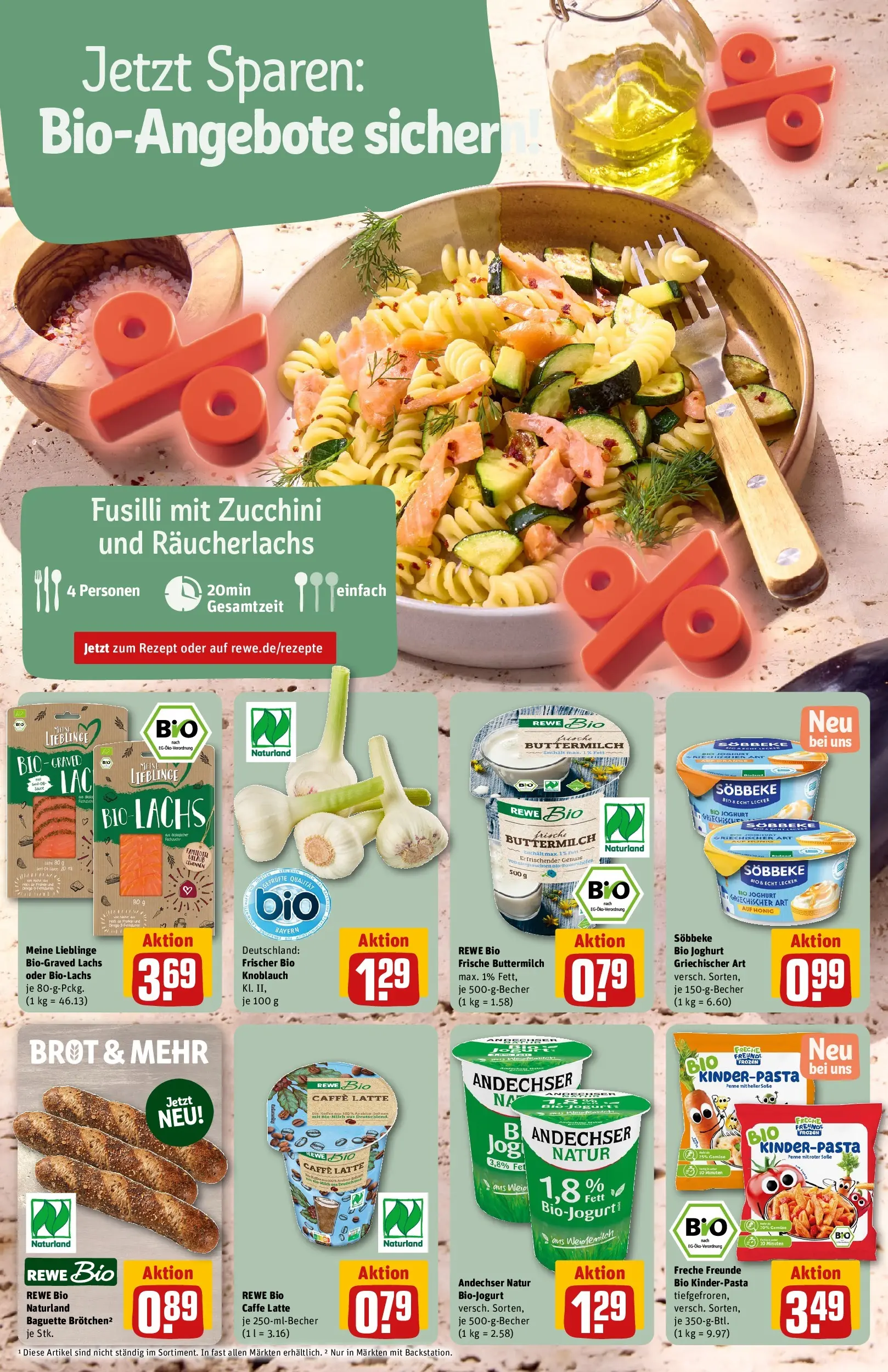 REWE Prospekt ab 20.07.2026 zum Blättern » Angebote | Seite: 6 | Produkte: Buttermilch, Baguette, Lachs, Räucherlachs