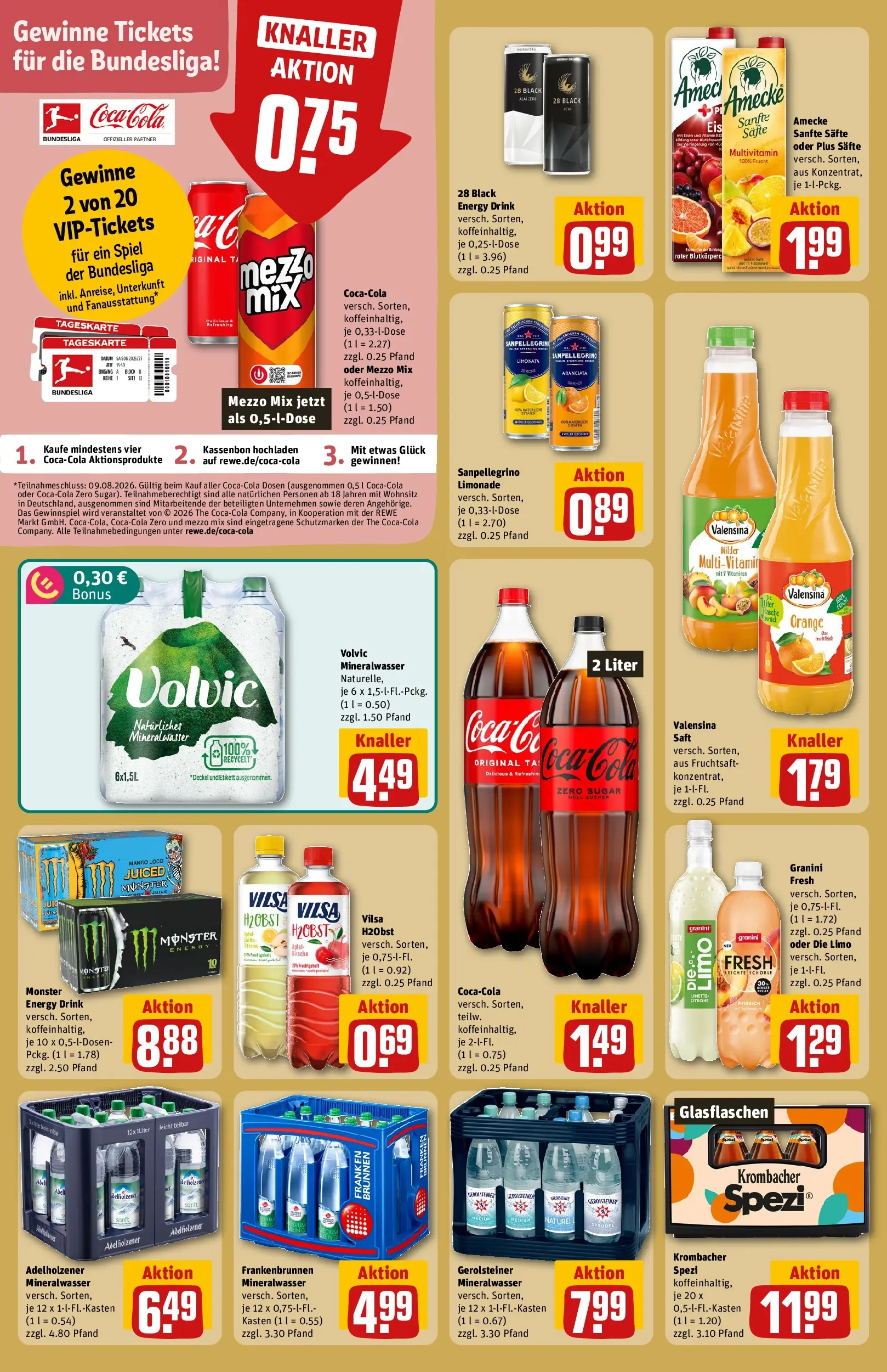 REWE Prospekt ab 20.07.2026 zum Blättern » Angebote | Seite: 18 | Produkte: Energy, Mineralwasser, Granini, Saft