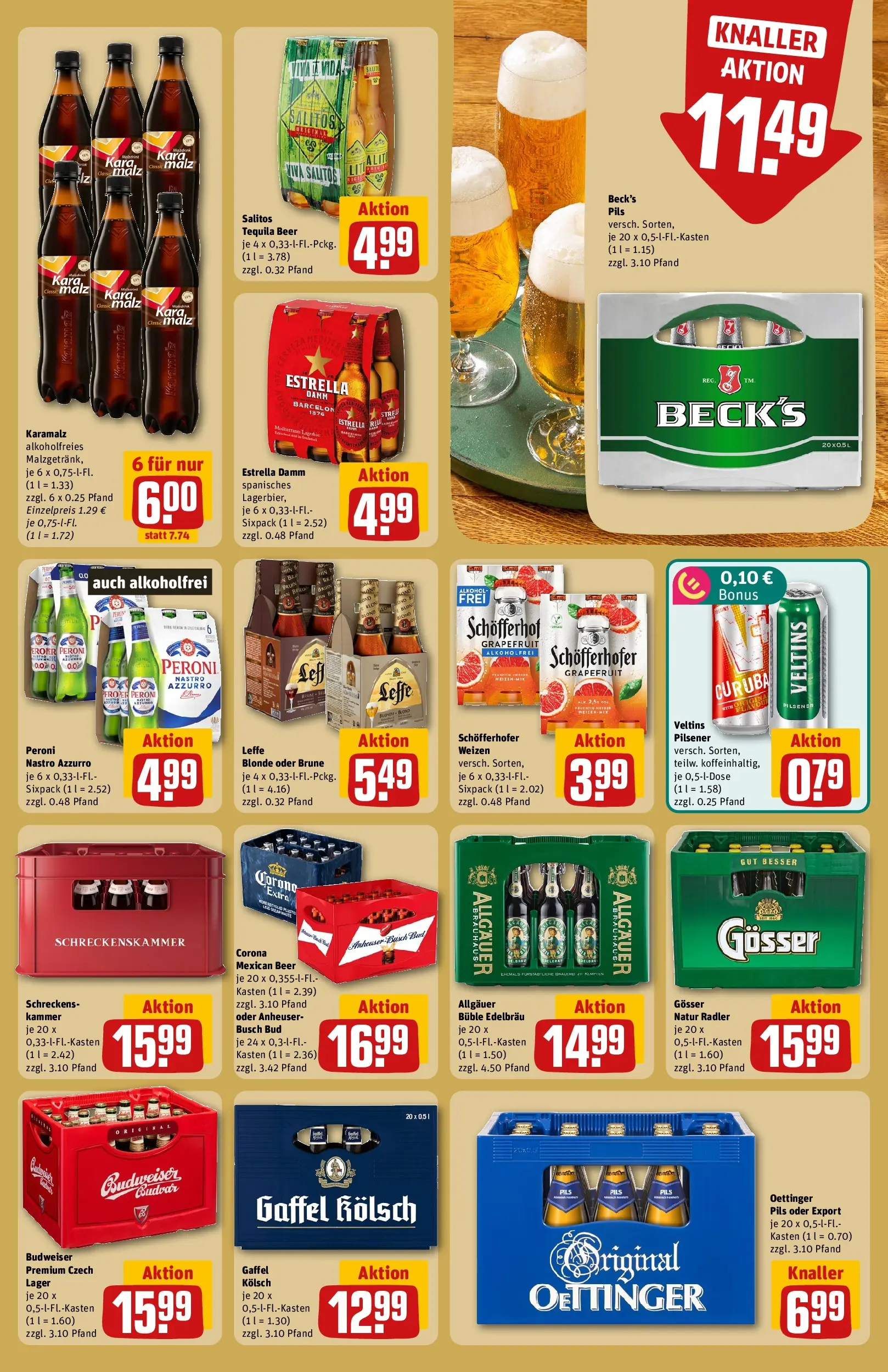 REWE Prospekt ab 20.07.2026 zum Blättern » Angebote | Seite: 21 | Produkte: Pils, Grapefruit, Radler, Budweiser