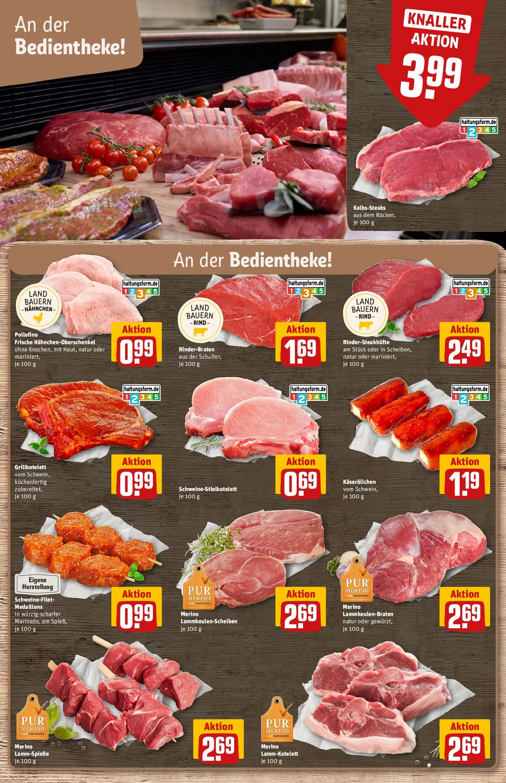 REWE Prospekt ab 20.07.2026 zum Blättern » Angebote | Seite: 10 | Produkte: Rinderbraten, Hahnchen, Schweinefilet
