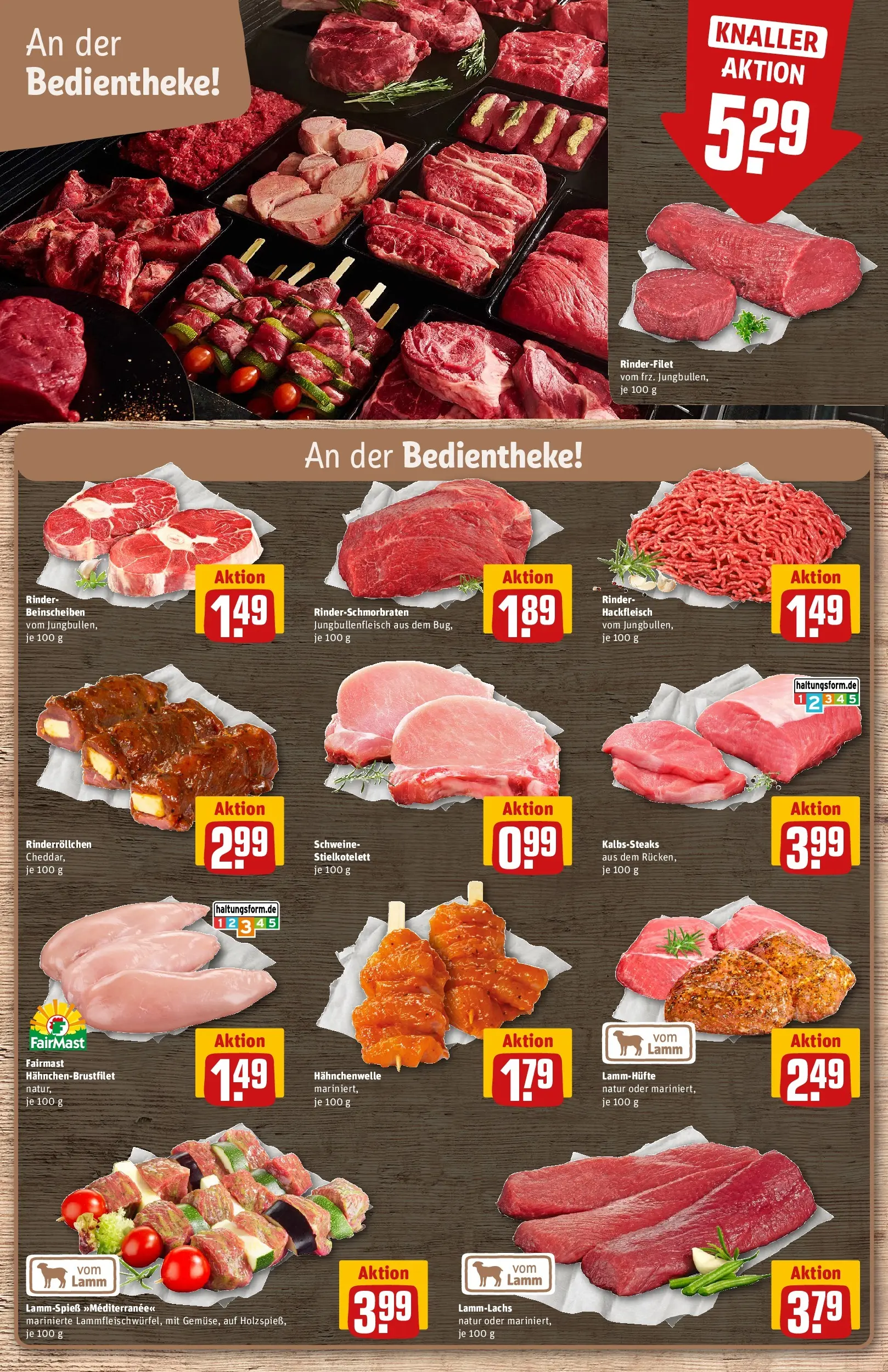 REWE Prospekt ab 20.07.2026 zum Blättern » Angebote | Seite: 10 | Produkte: Rinderfilet, Hackfleisch