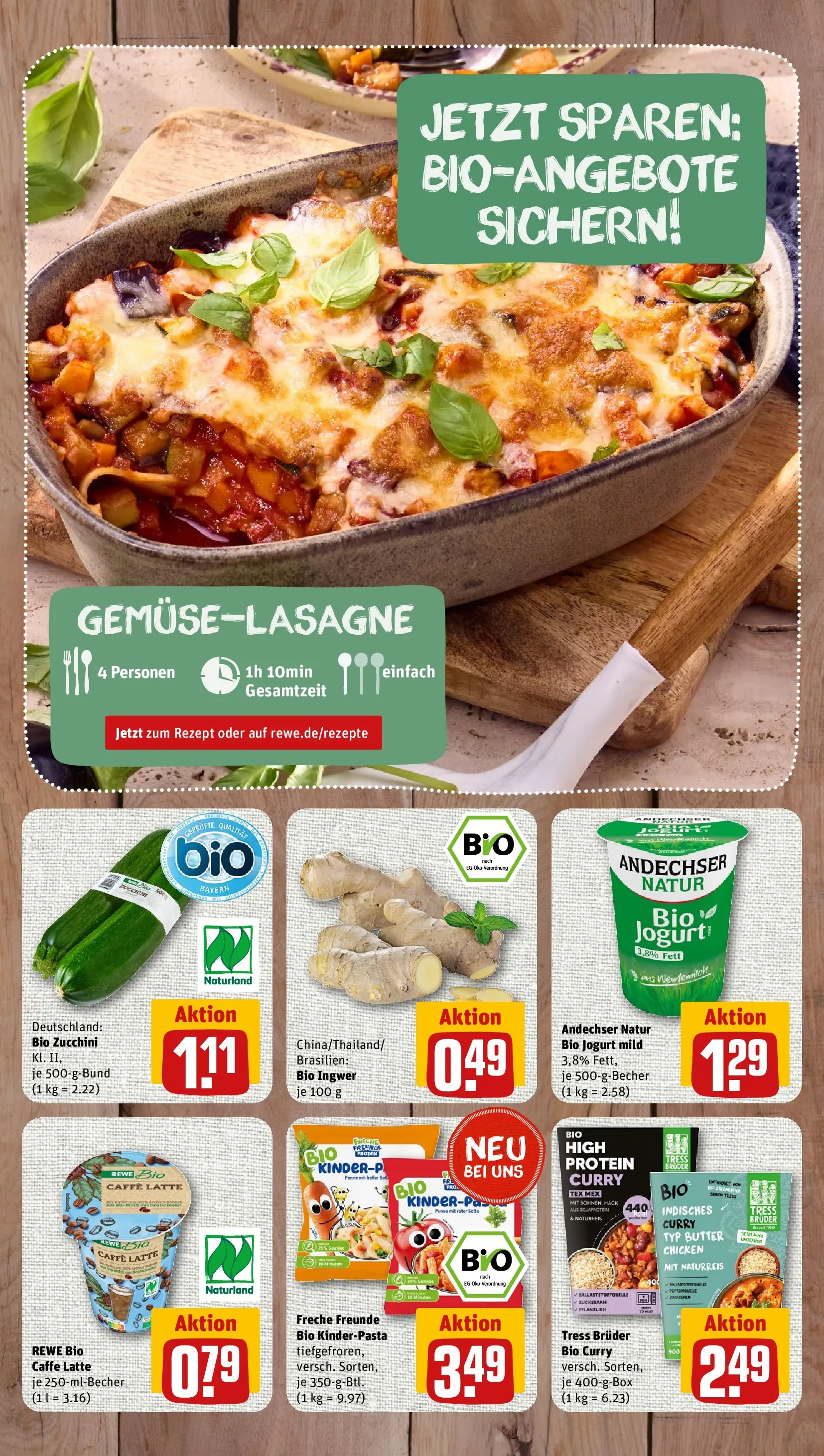 REWE Prospekt ab 20.07.2026 zum Blättern » Angebote | Seite: 2 | Produkte: Butter, Zucchini