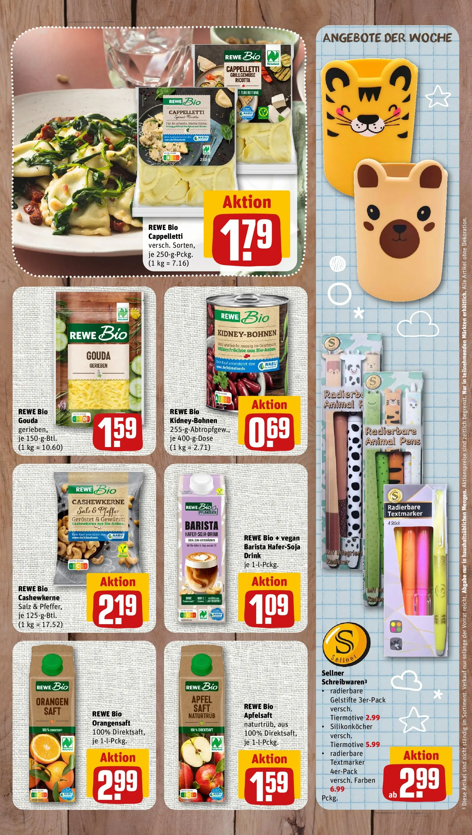 REWE Prospekt ab 20.07.2026 zum Blättern » Angebote | Seite: 7 | Produkte: Gouda, Orangen, Orangensaft, Pfeffer