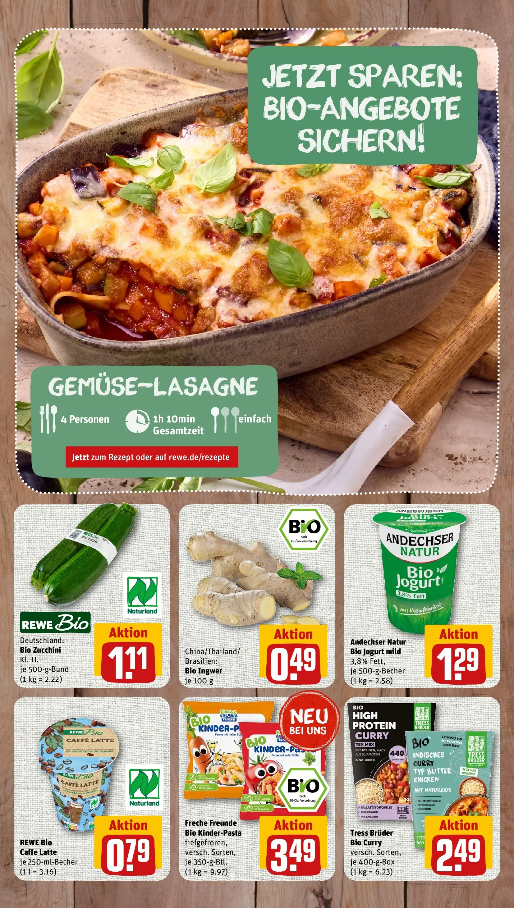 REWE Prospekt ab 20.07.2026 zum Blättern » Angebote | Seite: 2 | Produkte: Butter, Zucchini