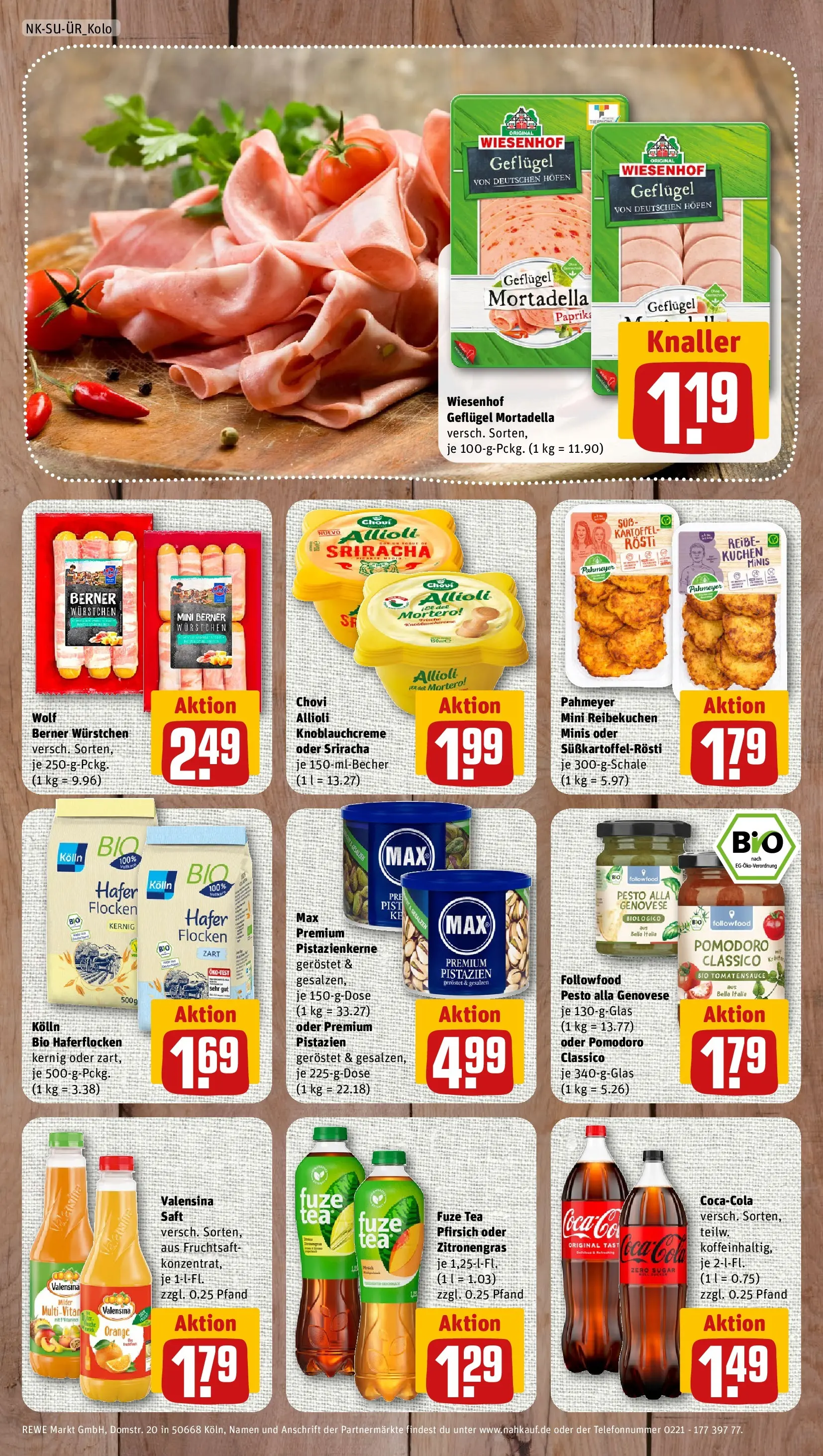 REWE Prospekt ab 20.07.2026 zum Blättern » Angebote | Seite: 8 | Produkte: Kolln, Pfirsich, Saft, Flocken