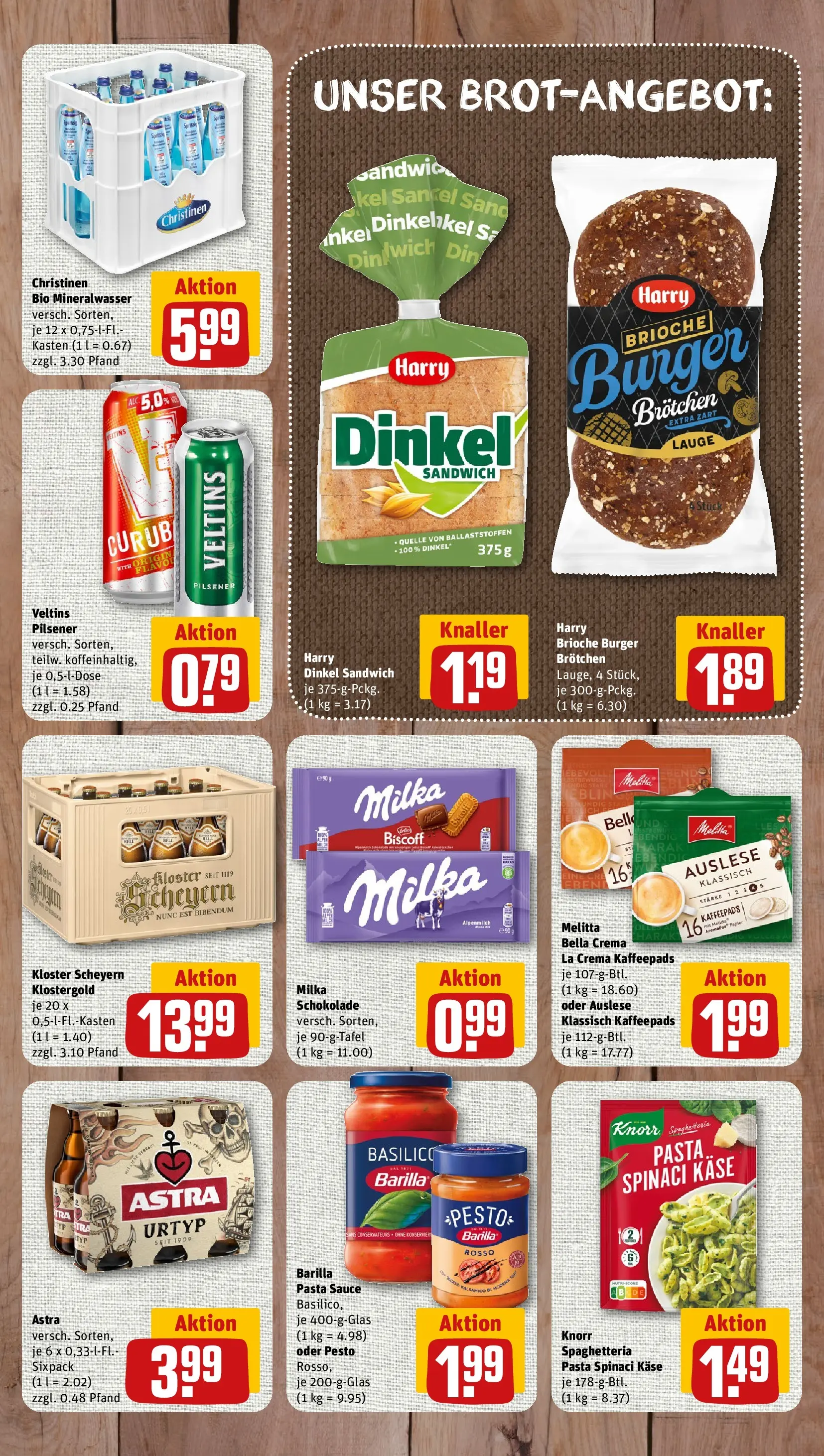 REWE Prospekt ab 20.07.2026 zum Blättern » Angebote | Seite: 7 | Produkte: Melitta, Barilla, Burger, Milka