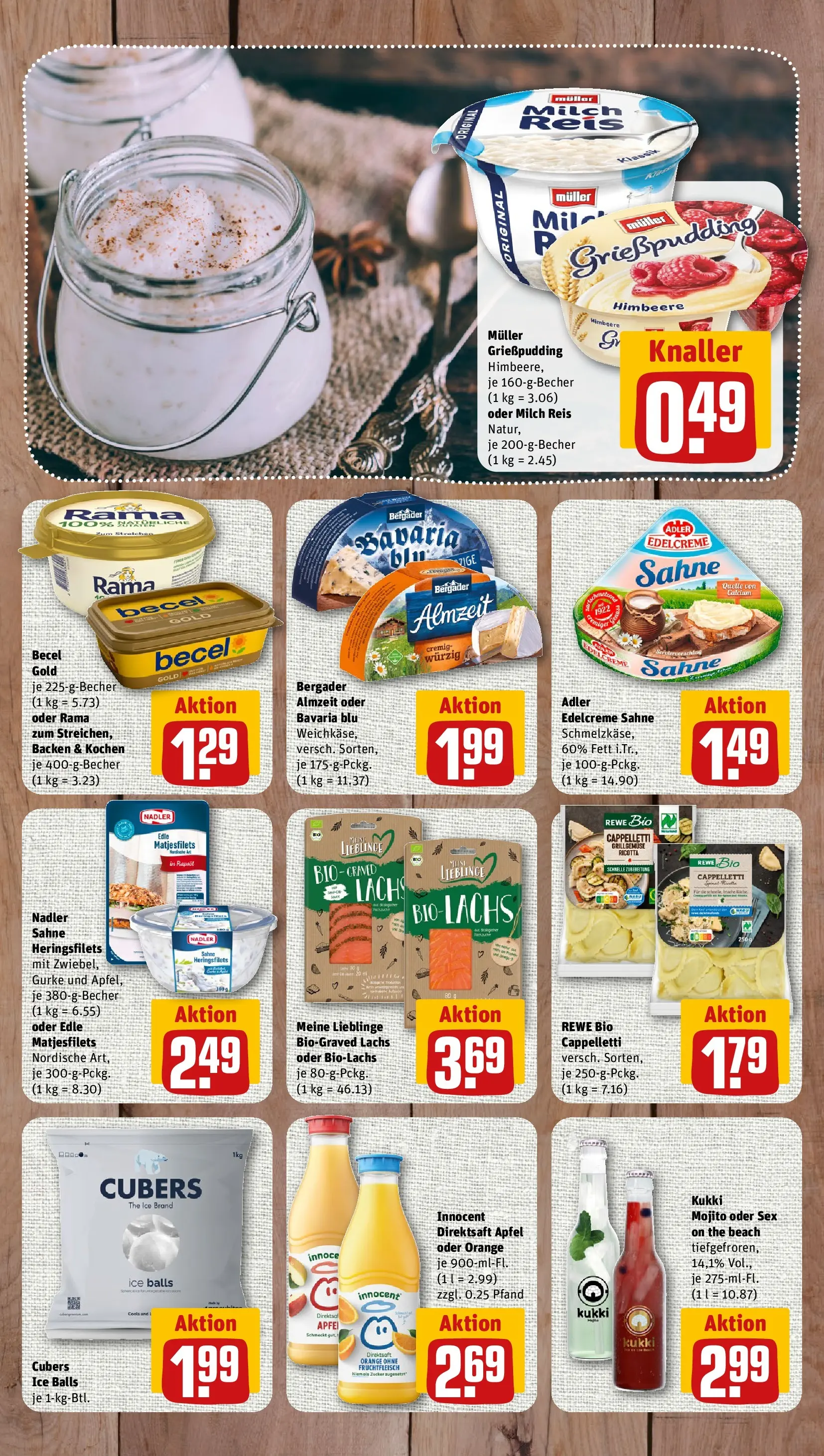 REWE Prospekt ab 20.07.2026 zum Blättern » Angebote | Seite: 7 | Produkte: Rama, Äpfel, Lachs, Reis