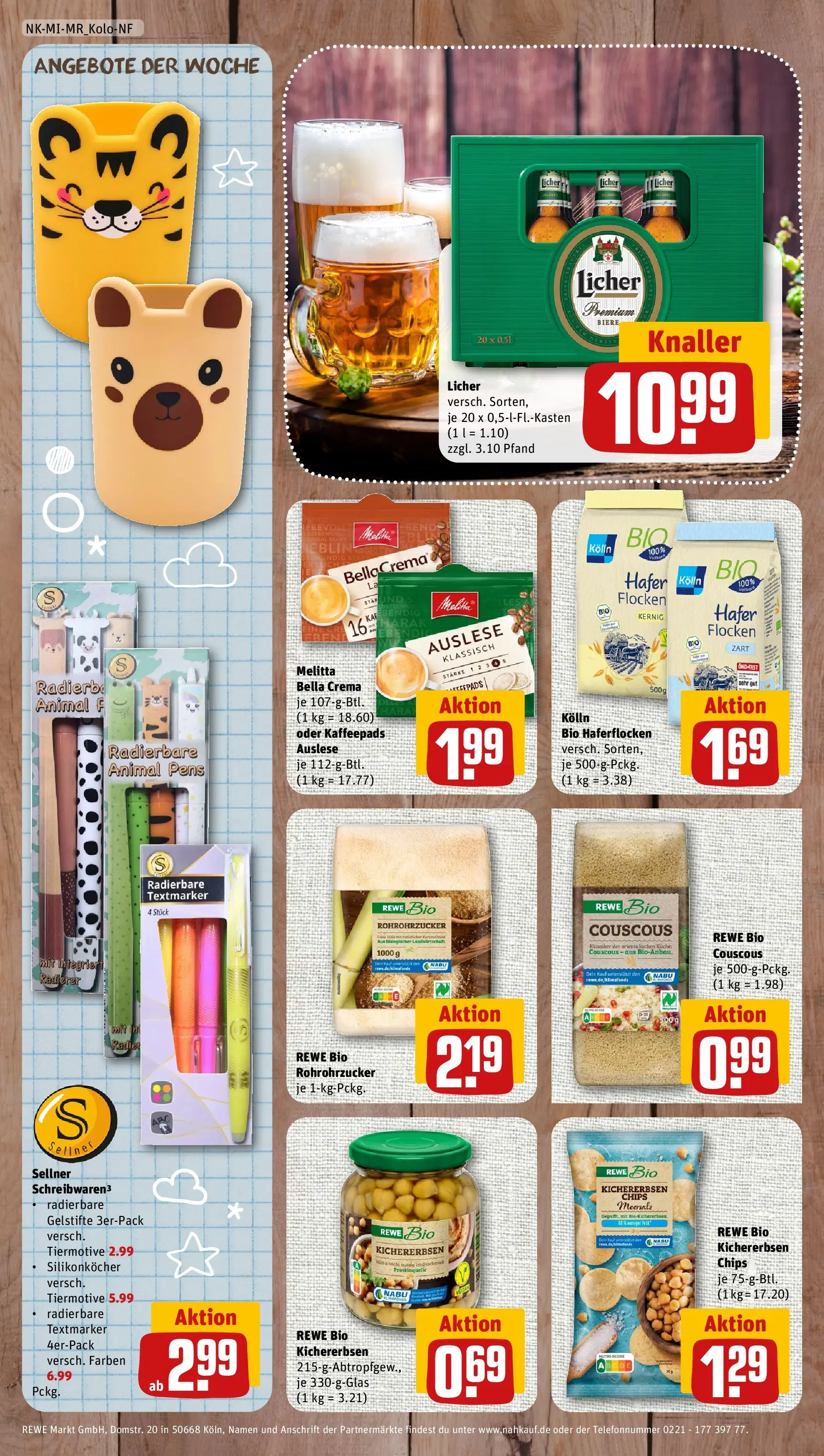 REWE Prospekt ab 20.07.2026 zum Blättern » Angebote | Seite: 8 | Produkte: Melitta, Kaffeepads, Kolln, Flocken