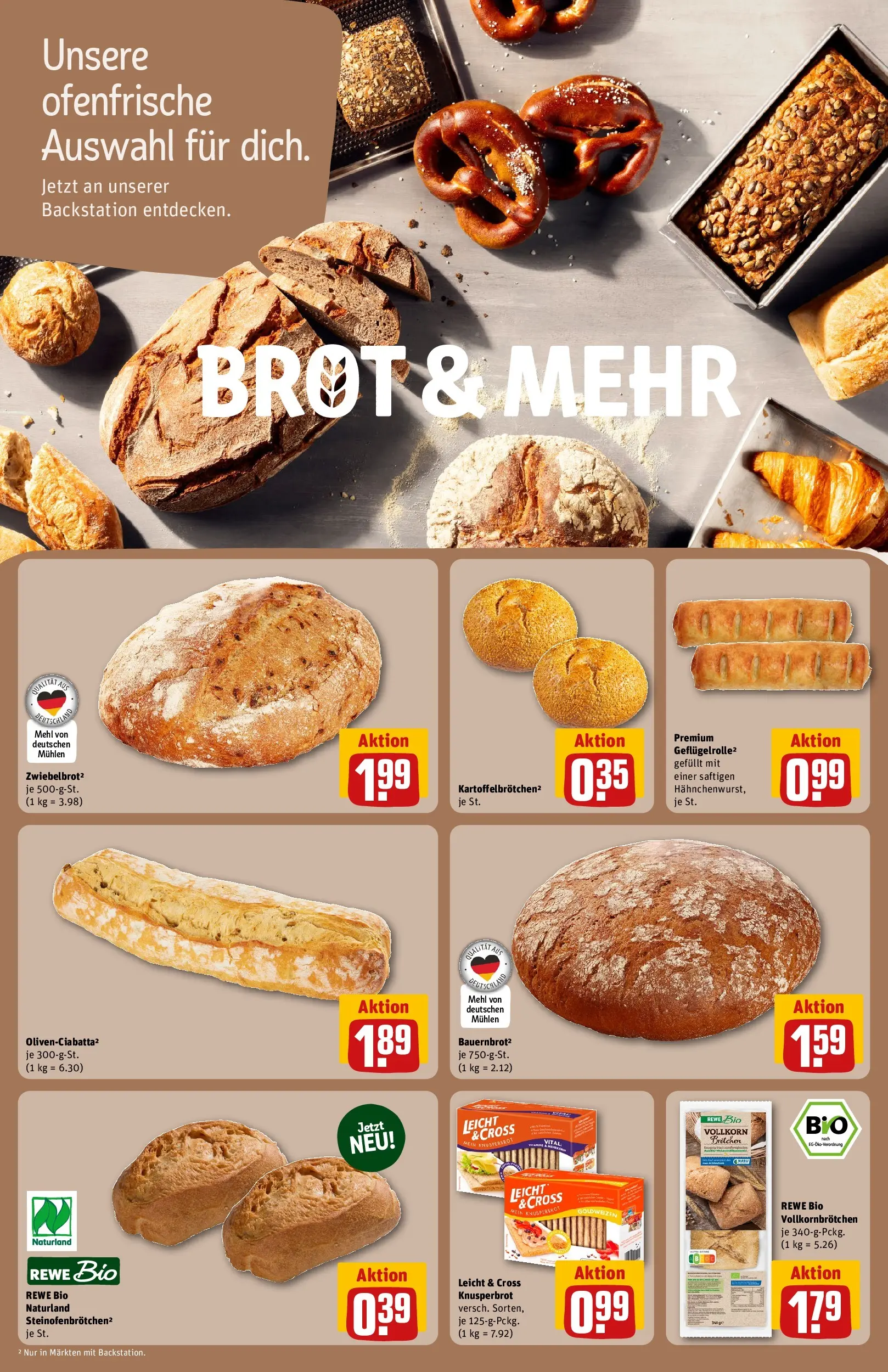 REWE Prospekt ab 20.07.2026 zum Blättern » Angebote | Seite: 13 | Produkte: Mehl, Ofenfrische, Brot