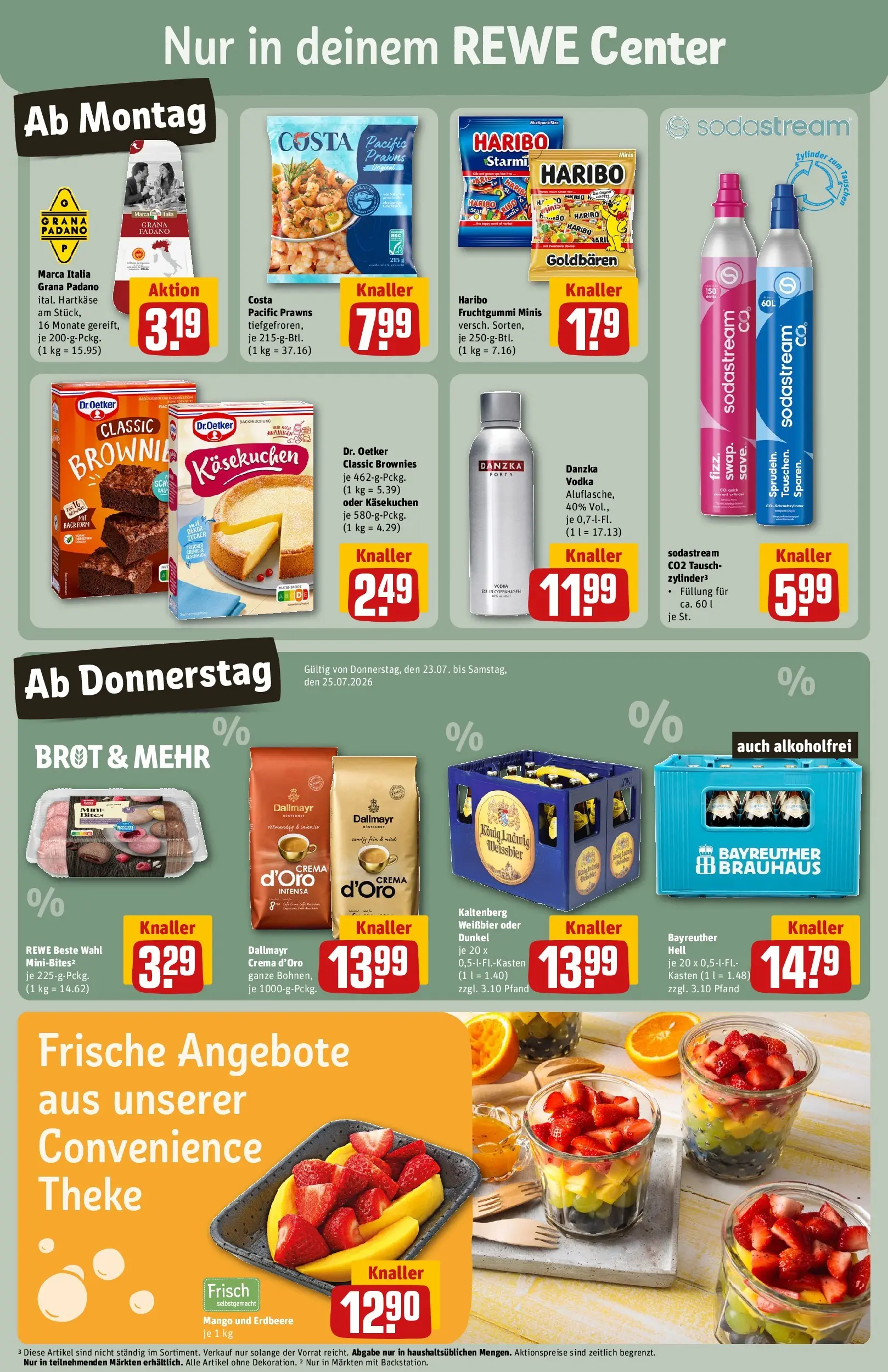 REWE Prospekt ab 20.07.2026 zum Blättern » Angebote | Seite: 3 | Produkte: Theke, Weißbier, Brot, Sodastream