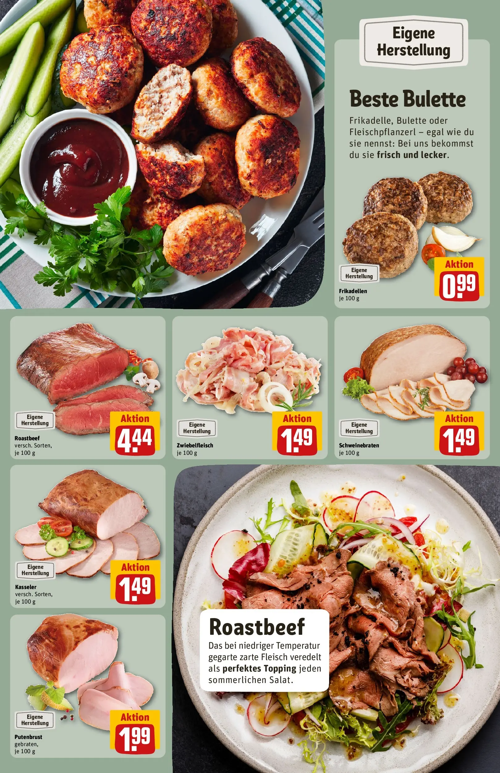 REWE Prospekt ab 20.07.2026 zum Blättern » Angebote | Seite: 14 | Produkte: Roastbeef, Fleisch