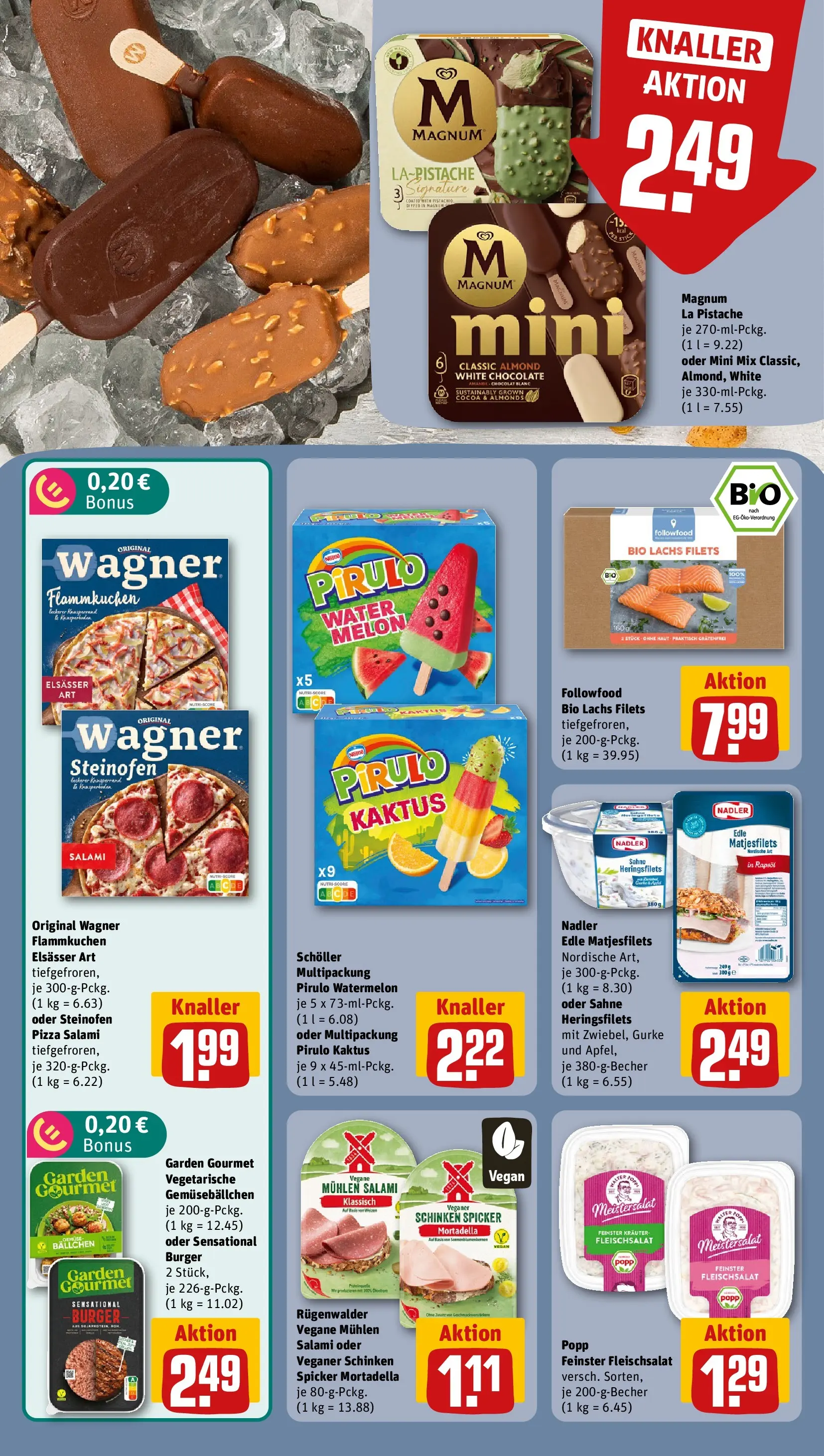 REWE Prospekt ab 20.07.2026 zum Blättern » Angebote | Seite: 14 | Produkte: Rapsöl, Lachs, Salami, Pizza