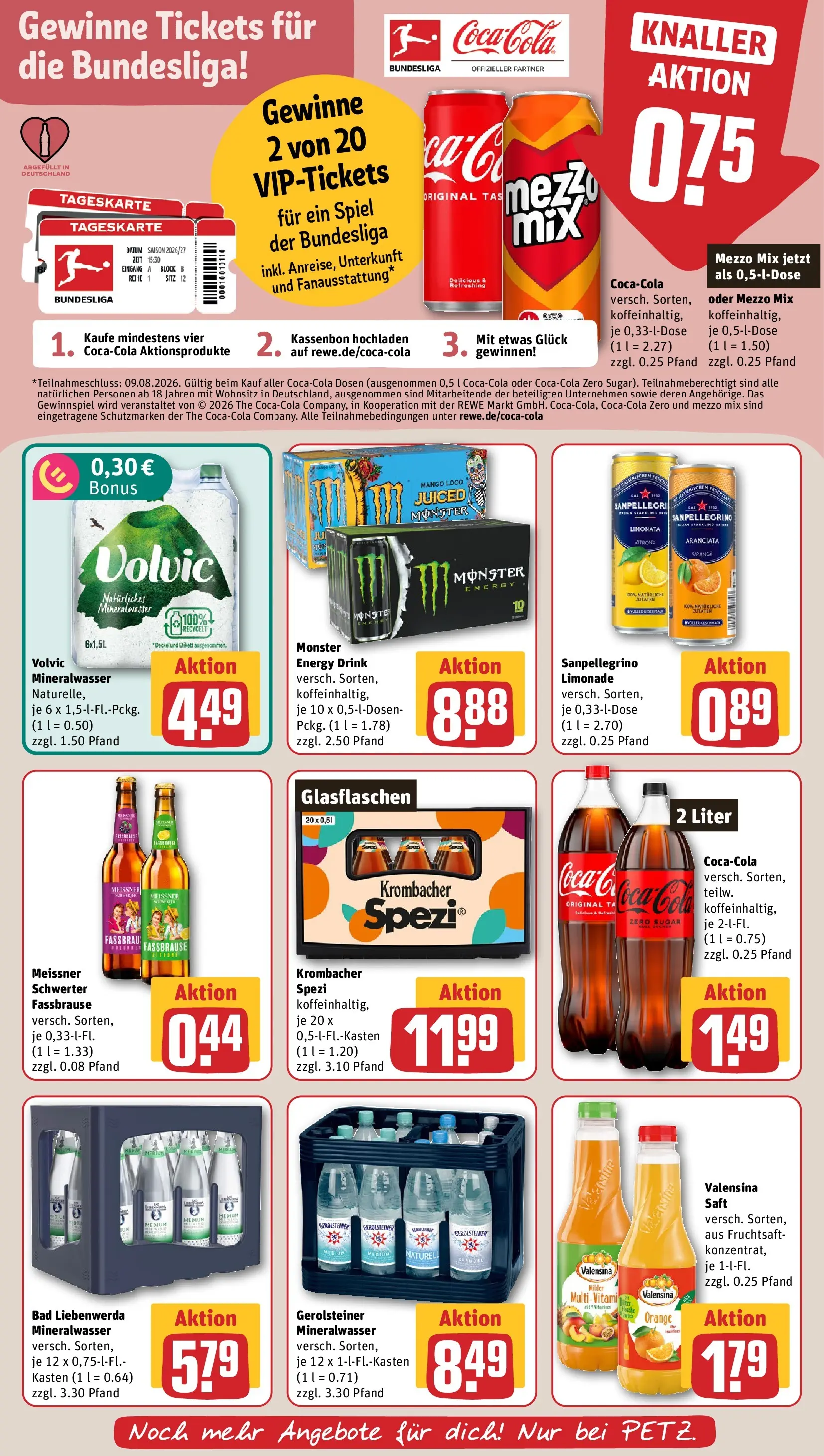 REWE Prospekt ab 20.07.2026 zum Blättern » Angebote | Seite: 20 | Produkte: Mezzo mix, Bad, Monster, Mango