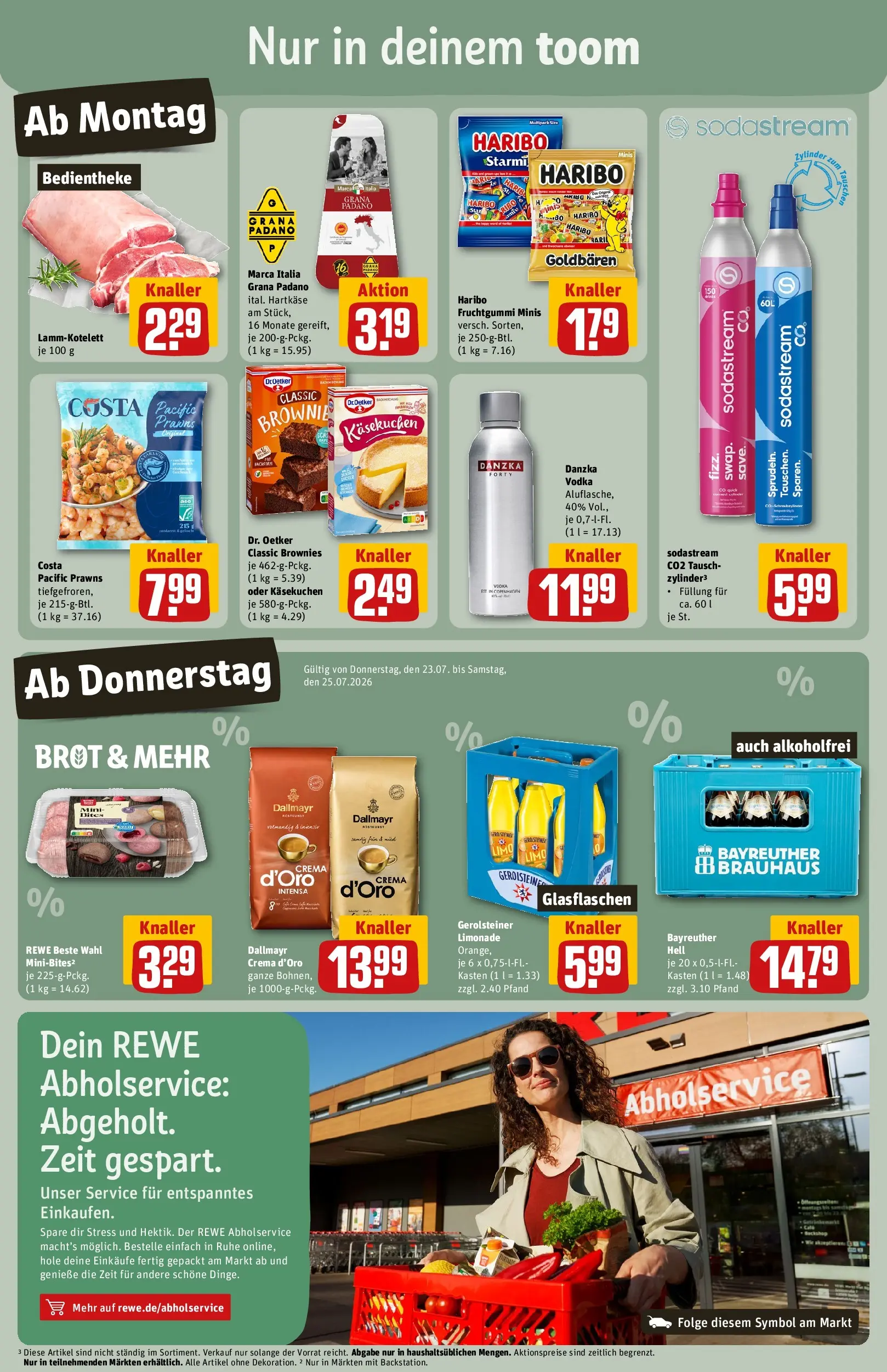 REWE Prospekt ab 20.07.2026 zum Blättern » Angebote | Seite: 3 | Produkte: Haribo, Limonade, Dallmayr, Brot