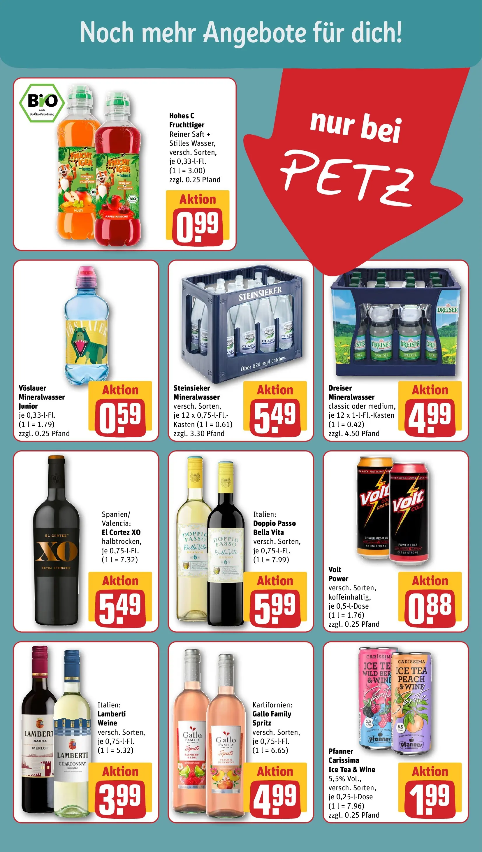 REWE Prospekt ab 20.07.2026 zum Blättern » Angebote | Seite: 17 | Produkte: Cola, Merlot, Mineralwasser, Saft