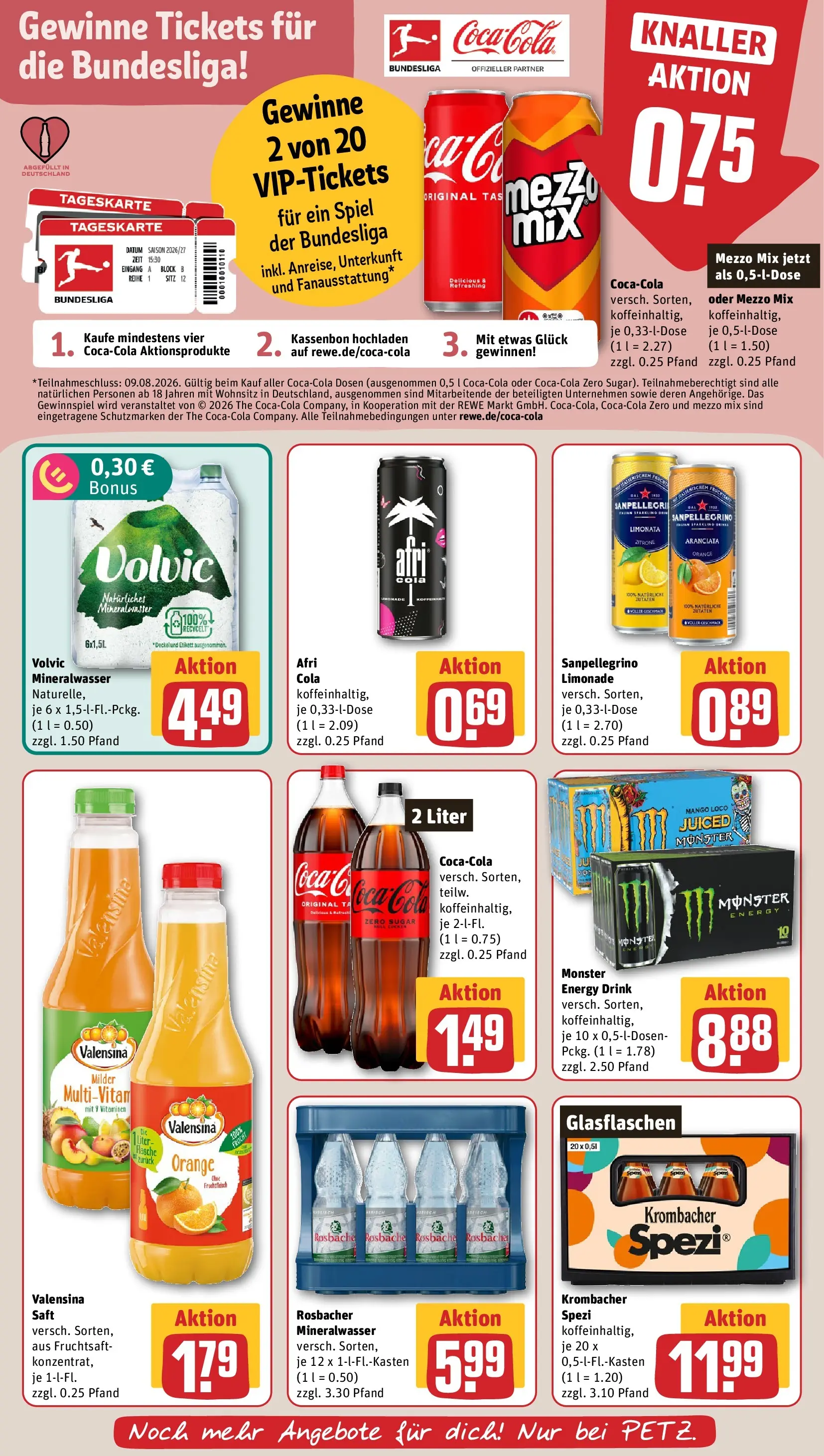 REWE Prospekt ab 20.07.2026 zum Blättern » Angebote | Seite: 20 | Produkte: Mango, Krombacher, Oder mezzo mix, Volvic