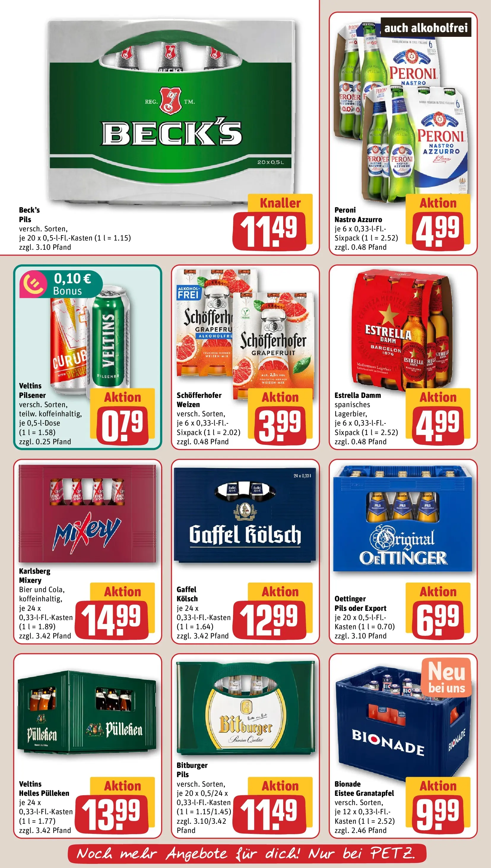 REWE Prospekt ab 20.07.2026 zum Blättern » Angebote | Seite: 21 | Produkte: Bier, Pils, Oettinger, Veltins