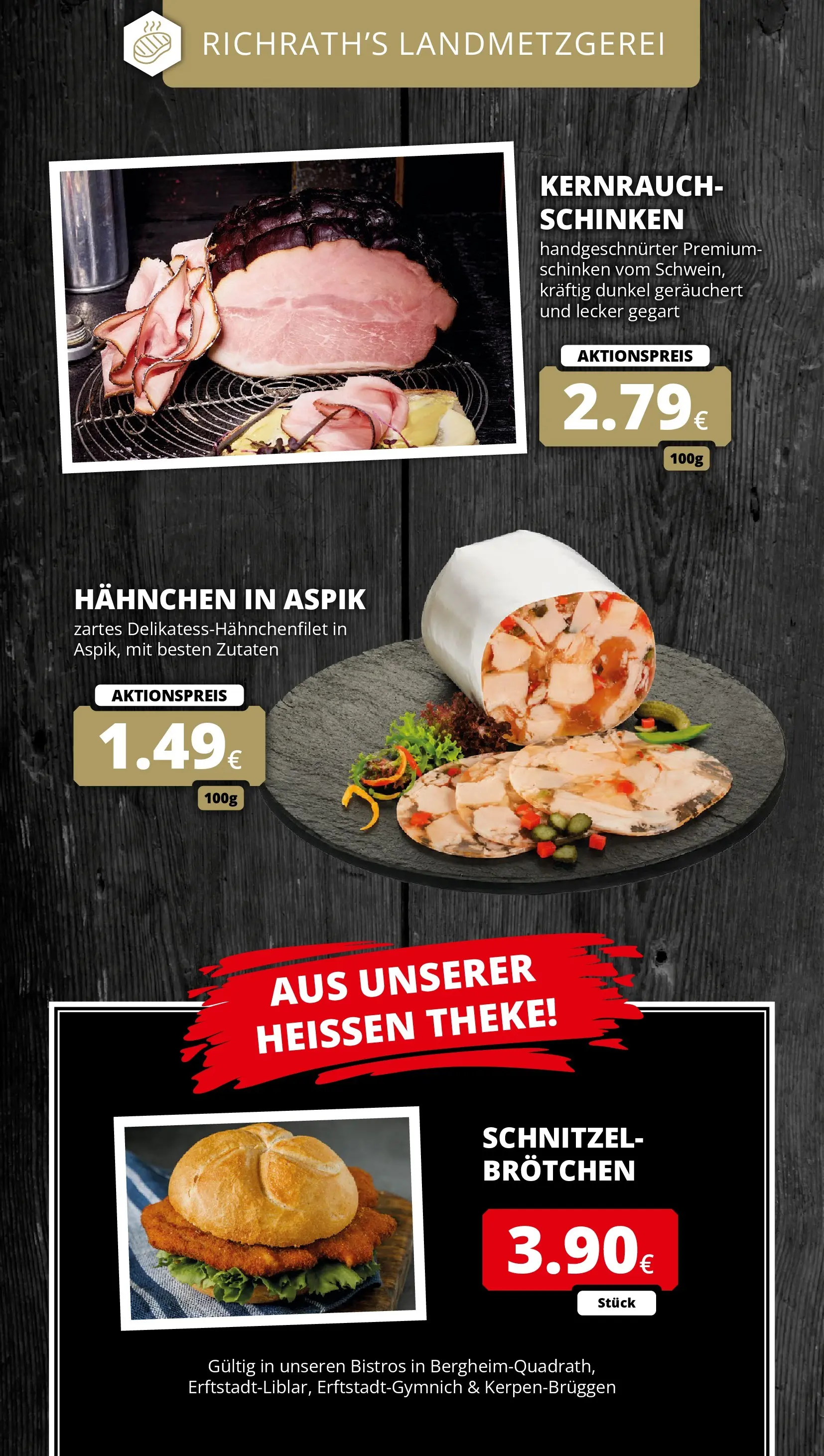REWE Prospekt ab 20.07.2026 zum Blättern » Angebote | Seite: 11 | Produkte: Hahnchen, Theke, Schnitzel, Schinken