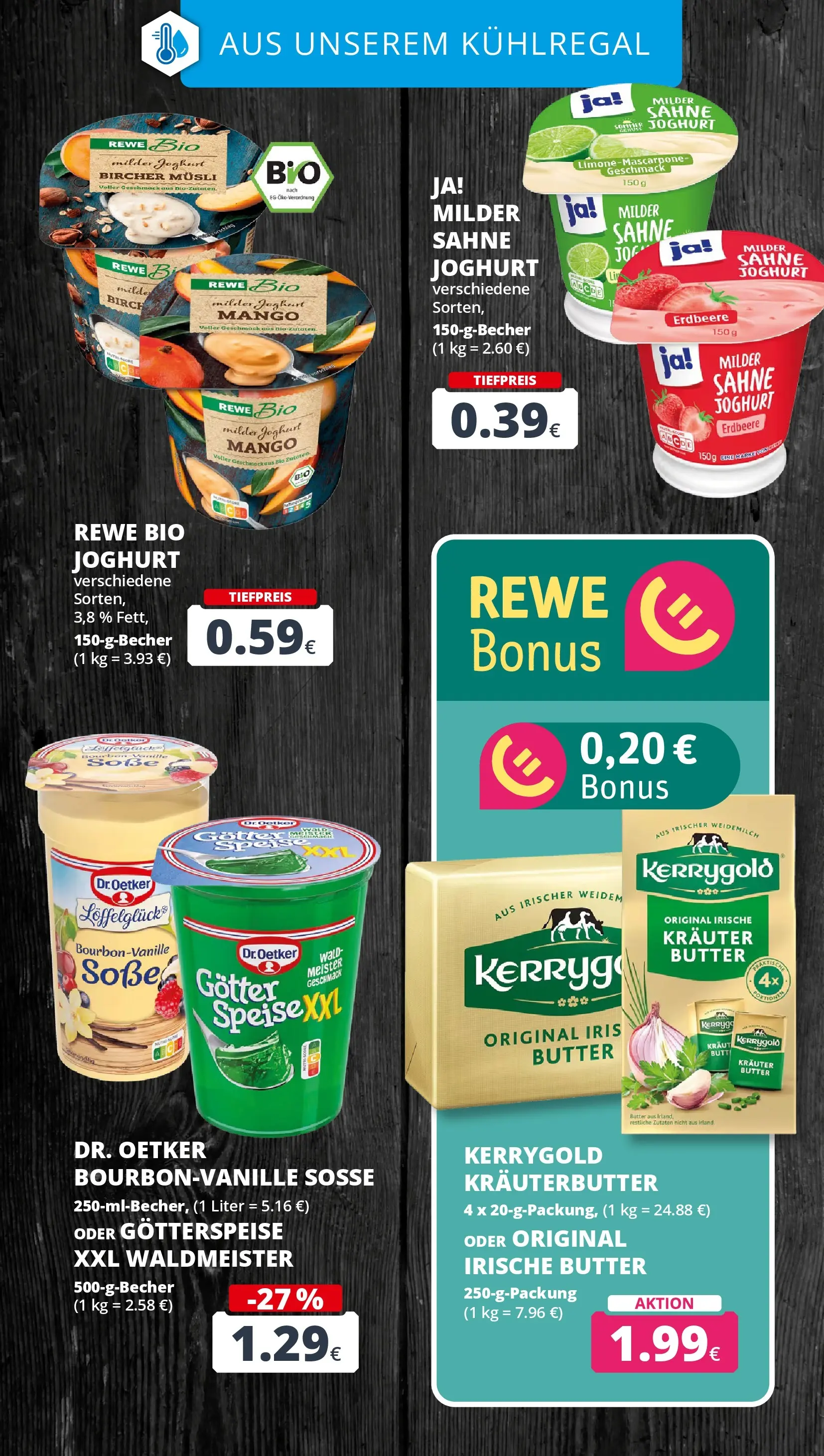 REWE Prospekt ab 20.07.2026 zum Blättern » Angebote | Seite: 16 | Produkte: Kräuterbutter, Mango, Kraut, Sahne