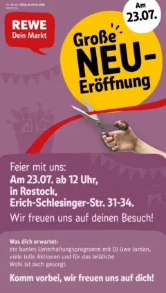 Rewe Prospekt Rostock / Südstadt ab 20.07.2026 gültig Rewe Prospekt Rostock / Südstadt ab 20.07.2026 gültig