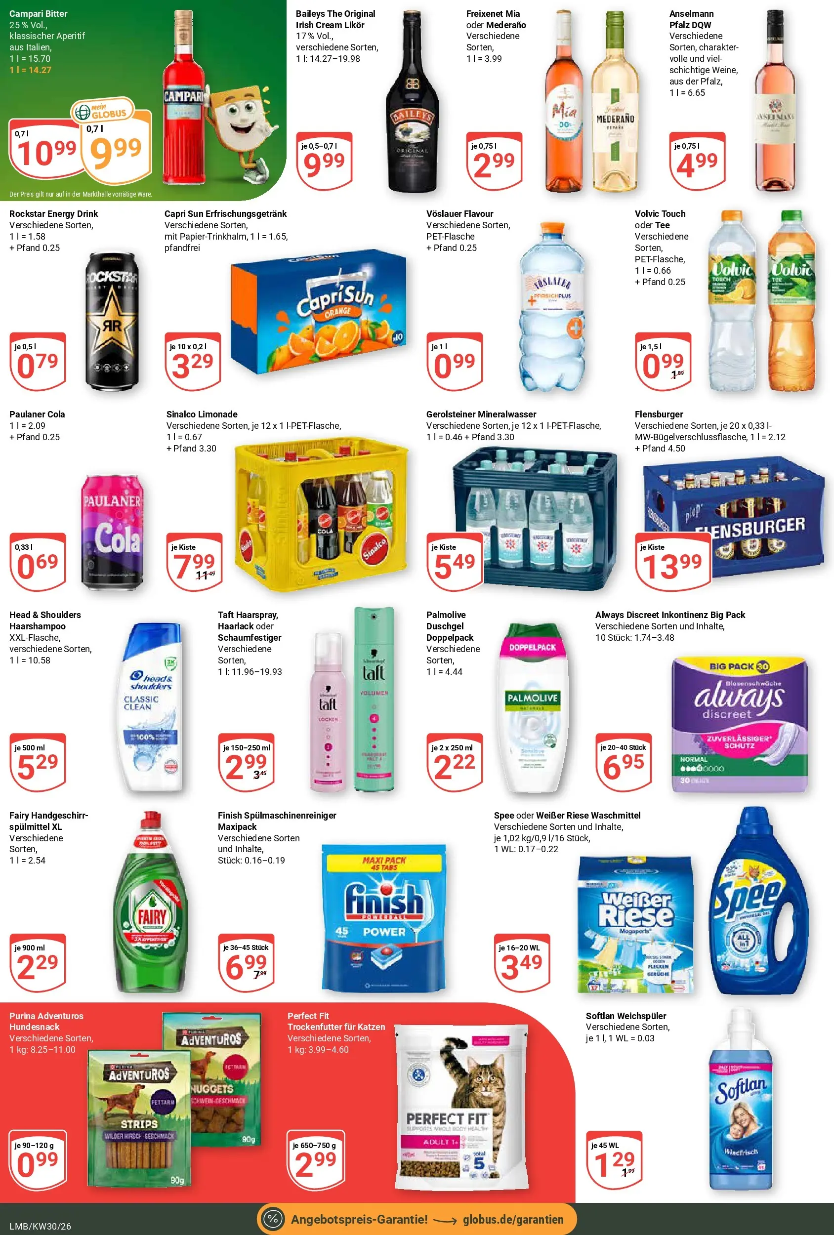Globus Prospekt Limburg (ab 20.07.2026) » Angebote online | Seite: 4 | Produkte: Rockstar energy, Energy, Duschgel, Spülmaschinenreiniger
