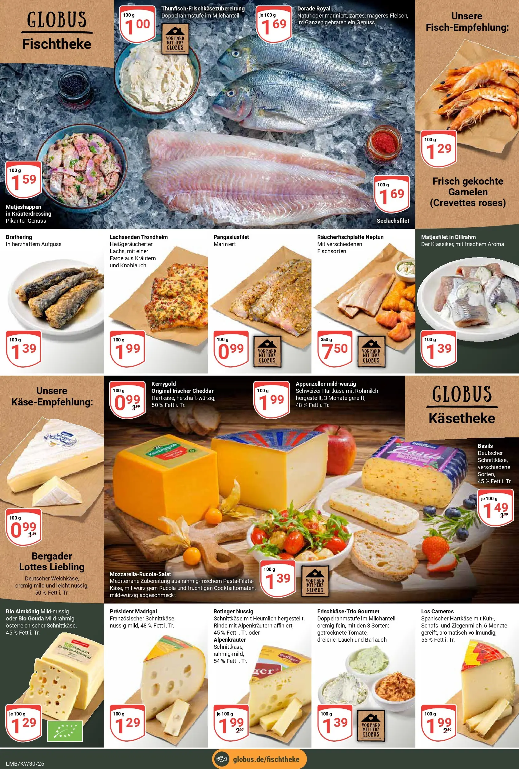 Globus Prospekt Limburg (ab 20.07.2026) » Angebote online | Seite: 8 | Produkte: Dorade, Gouda, Rucola, Knoblauch