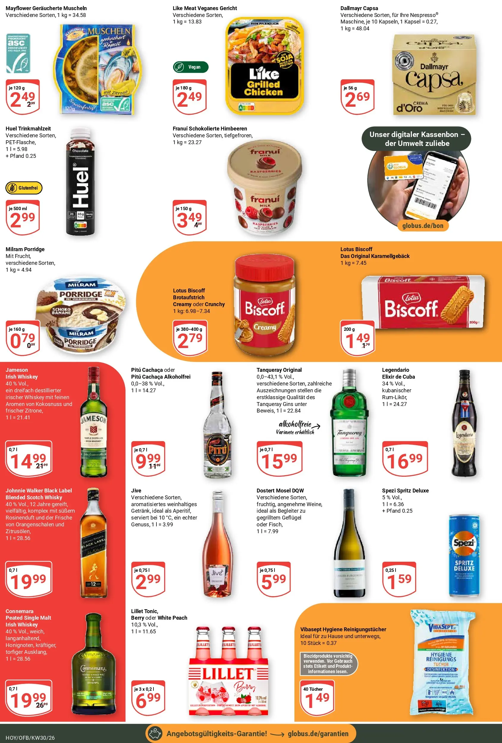 Globus Prospekt Hoyerswerda (ab 20.07.2026) » Angebote online | Seite: 3 | Produkte: Whisky, Dallmayr, Like meat, Johnnie walker