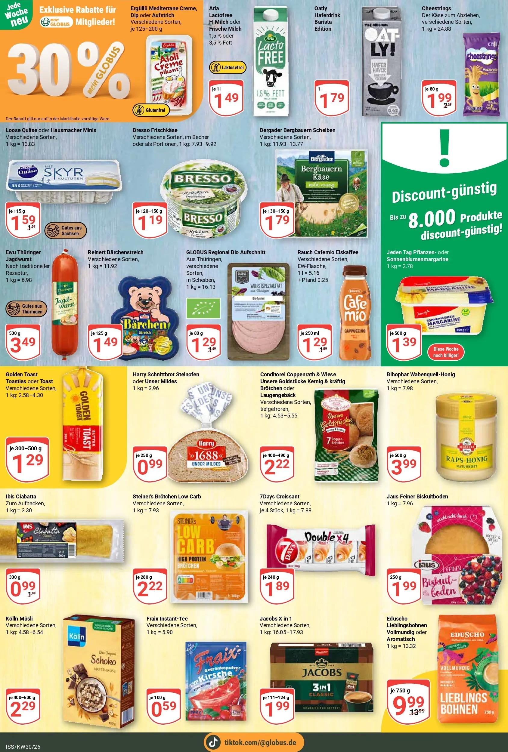 Globus Prospekt Isserstedt (ab 20.07.2026) » Angebote online | Seite: 11 | Produkte: Butter, Toast, Creme, Frischkase