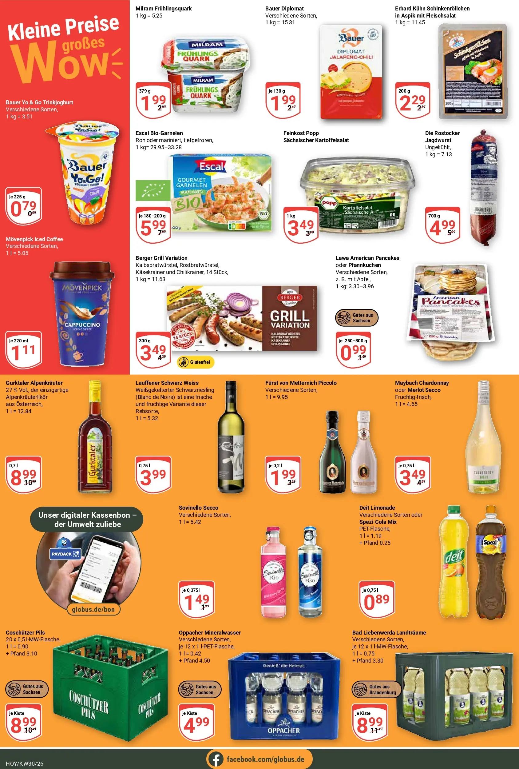 Globus Prospekt Hoyerswerda (ab 20.07.2026) » Angebote online | Seite: 6 | Produkte: Furst von metternich, Bad, Limonade, Milram