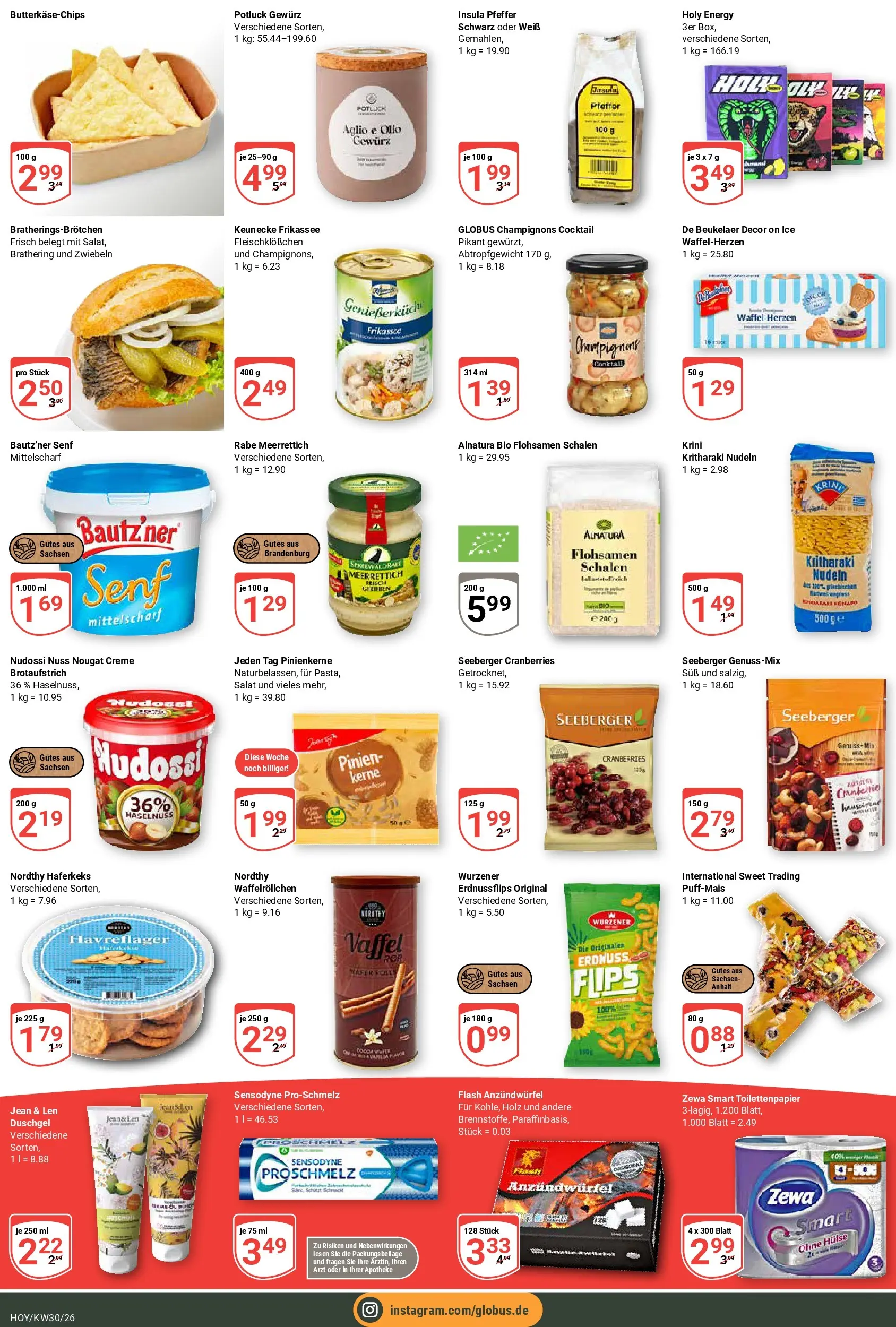 Globus Prospekt Hoyerswerda (ab 20.07.2026) » Angebote online | Seite: 7 | Produkte: Energy, Pfeffer, Salat, Toilettenpapier
