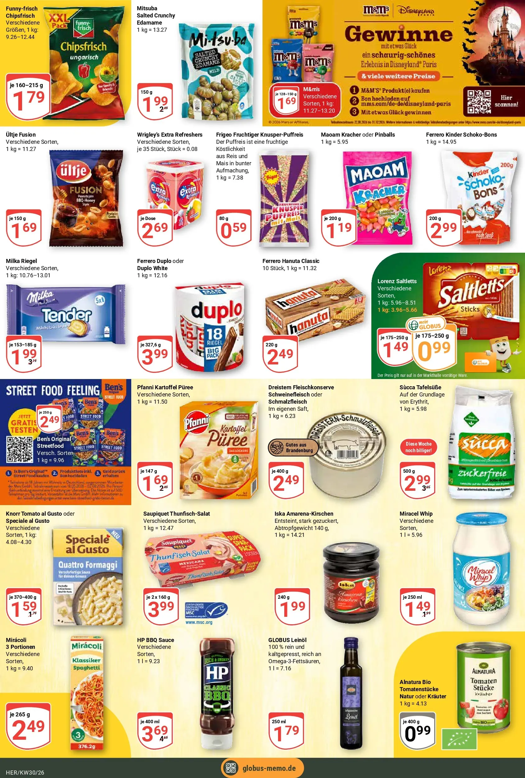 Globus Prospekt Hermsdorf (ab 20.07.2026) » Angebote online | Seite: 12 | Produkte: HP, Ferrero duplo, M&M's, Knorr