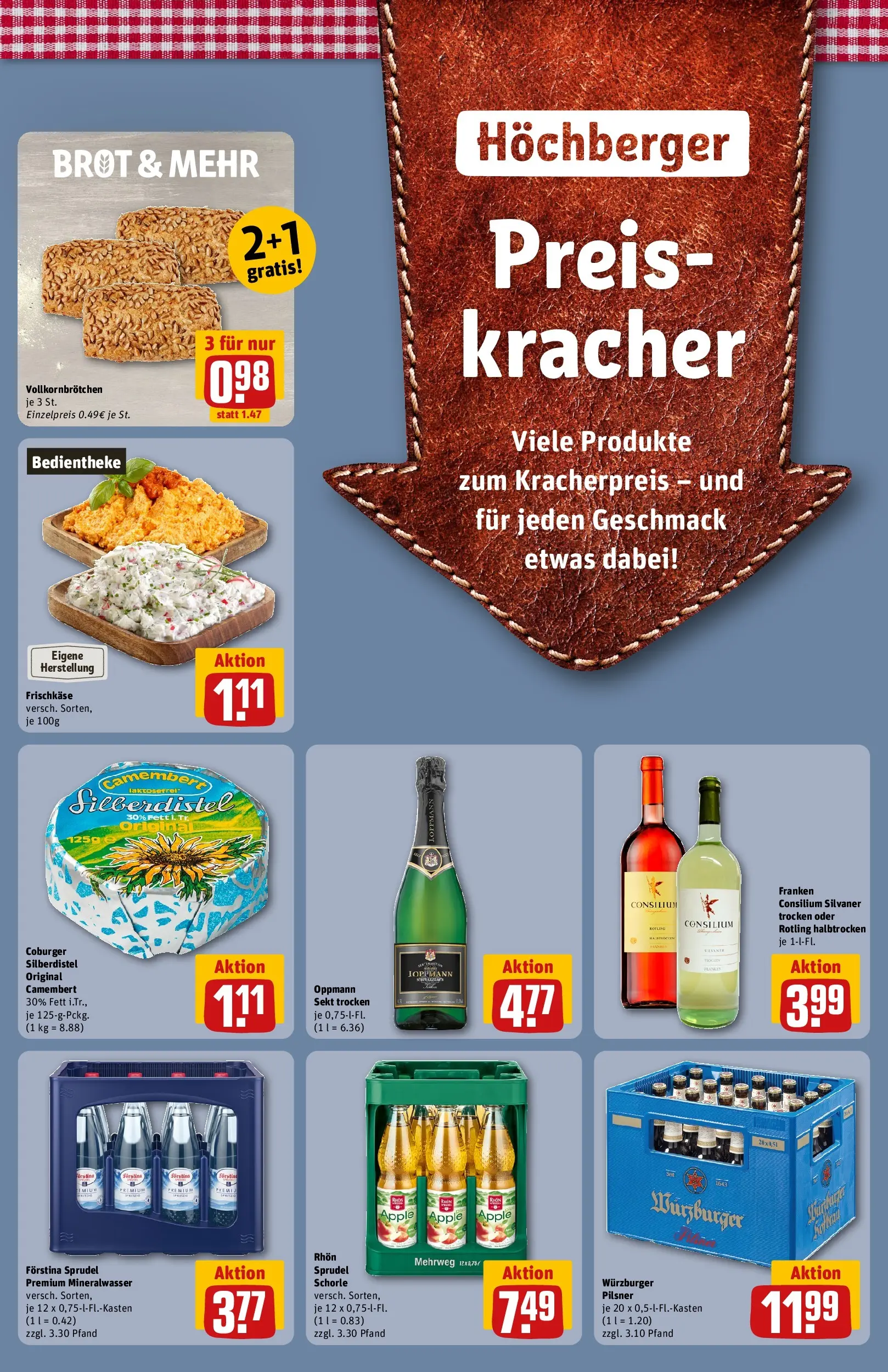 REWE Prospekt ab 20.07.2026 zum Blättern » Angebote | Seite: 35 | Produkte: Sekt, Mineralwasser, Brot, Frischkase