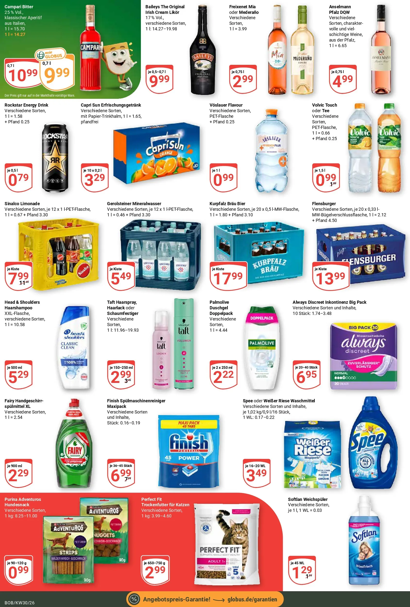 Globus Prospekt Bobenheim-Roxheim (ab 20.07.2026) » Angebote online | Seite: 4 | Produkte: Freixenet, Flensburger, Duschgel, Tee