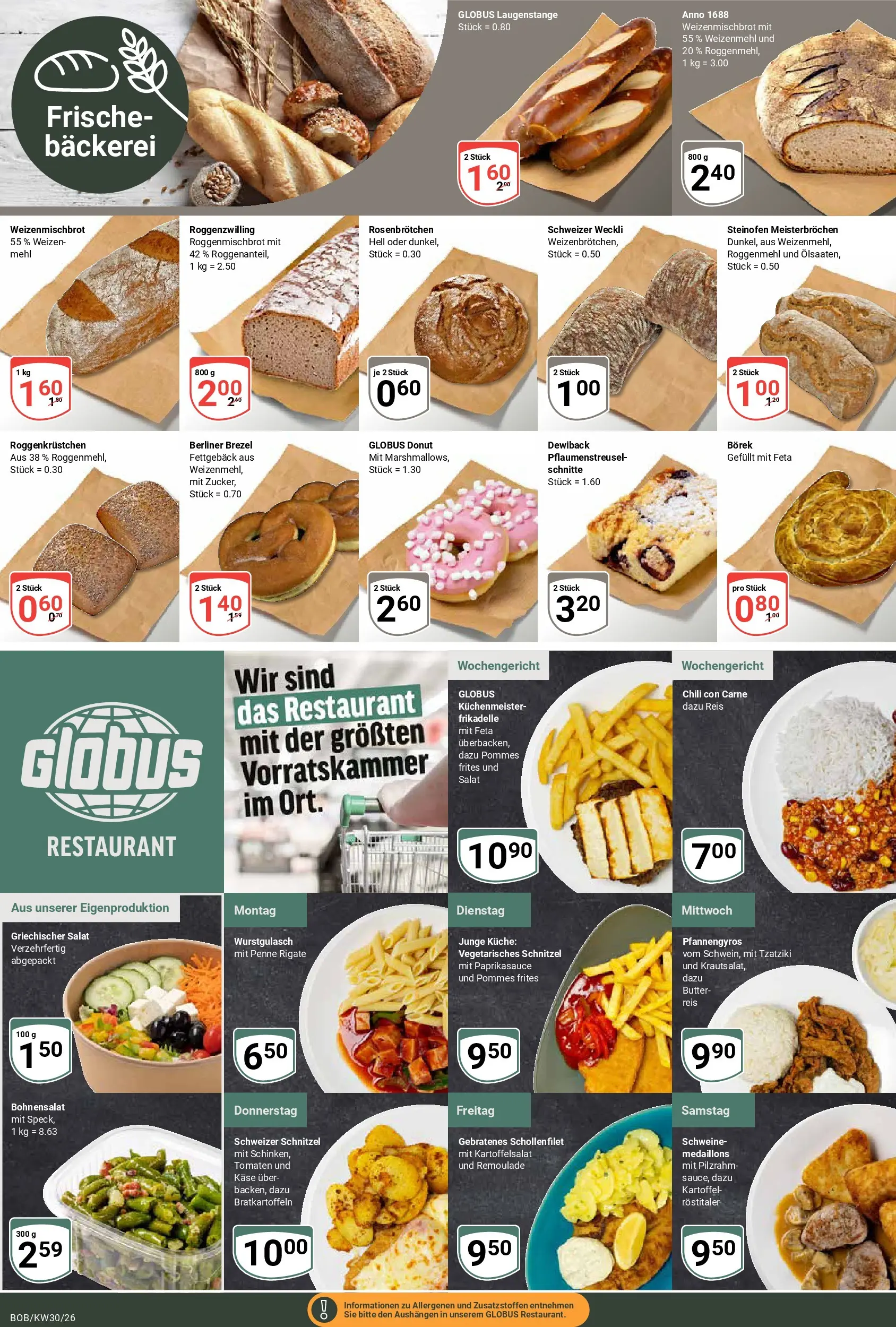 Globus Prospekt Bobenheim-Roxheim (ab 20.07.2026) » Angebote online | Seite: 6 | Produkte: Mehl, Butter, Pommes, Reis