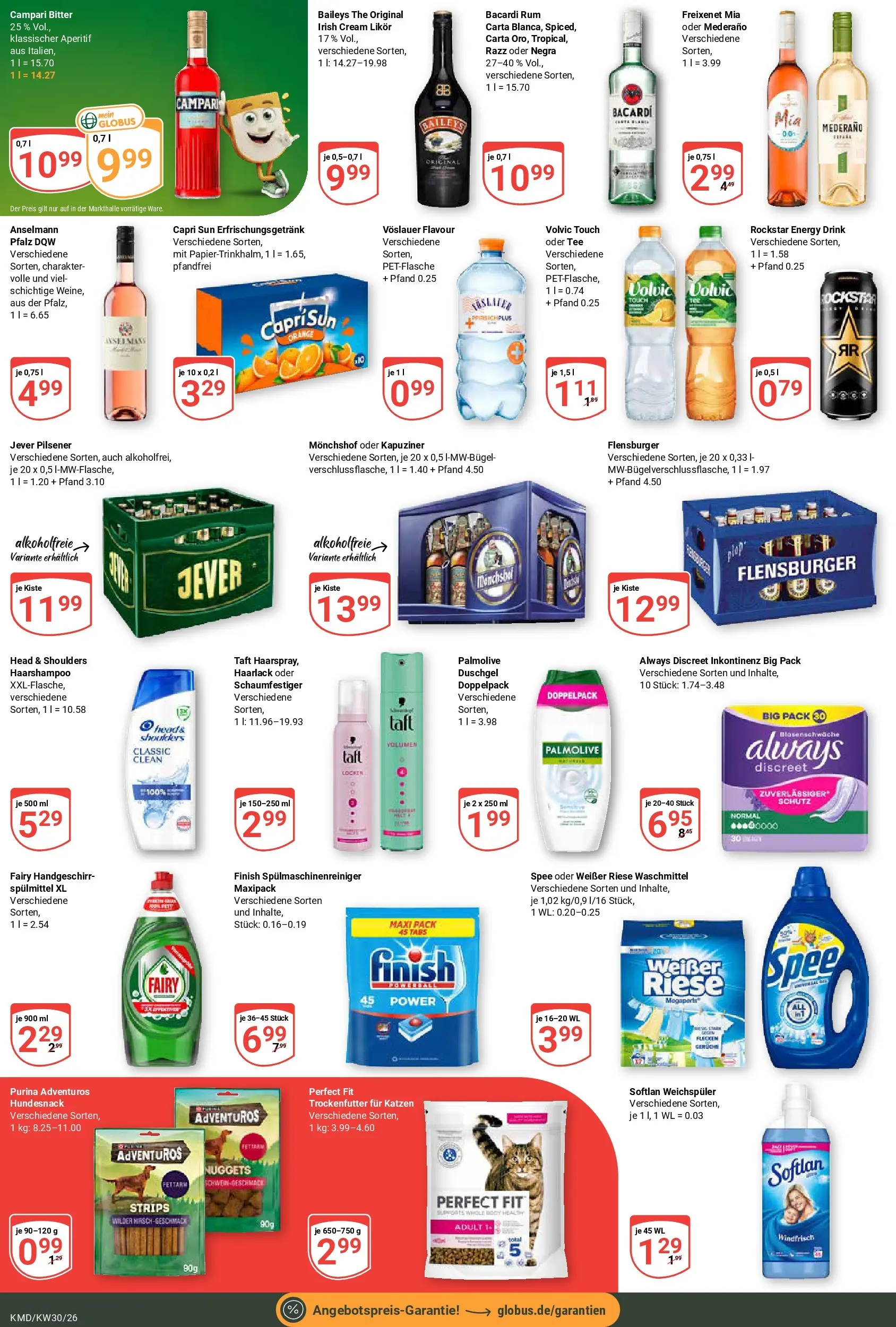 Globus Prospekt Köln (ab 20.07.2026) » Angebote online | Seite: 4 | Produkte: Capri sun, Rockstar, Head & shoulders, Spülmaschinenreiniger