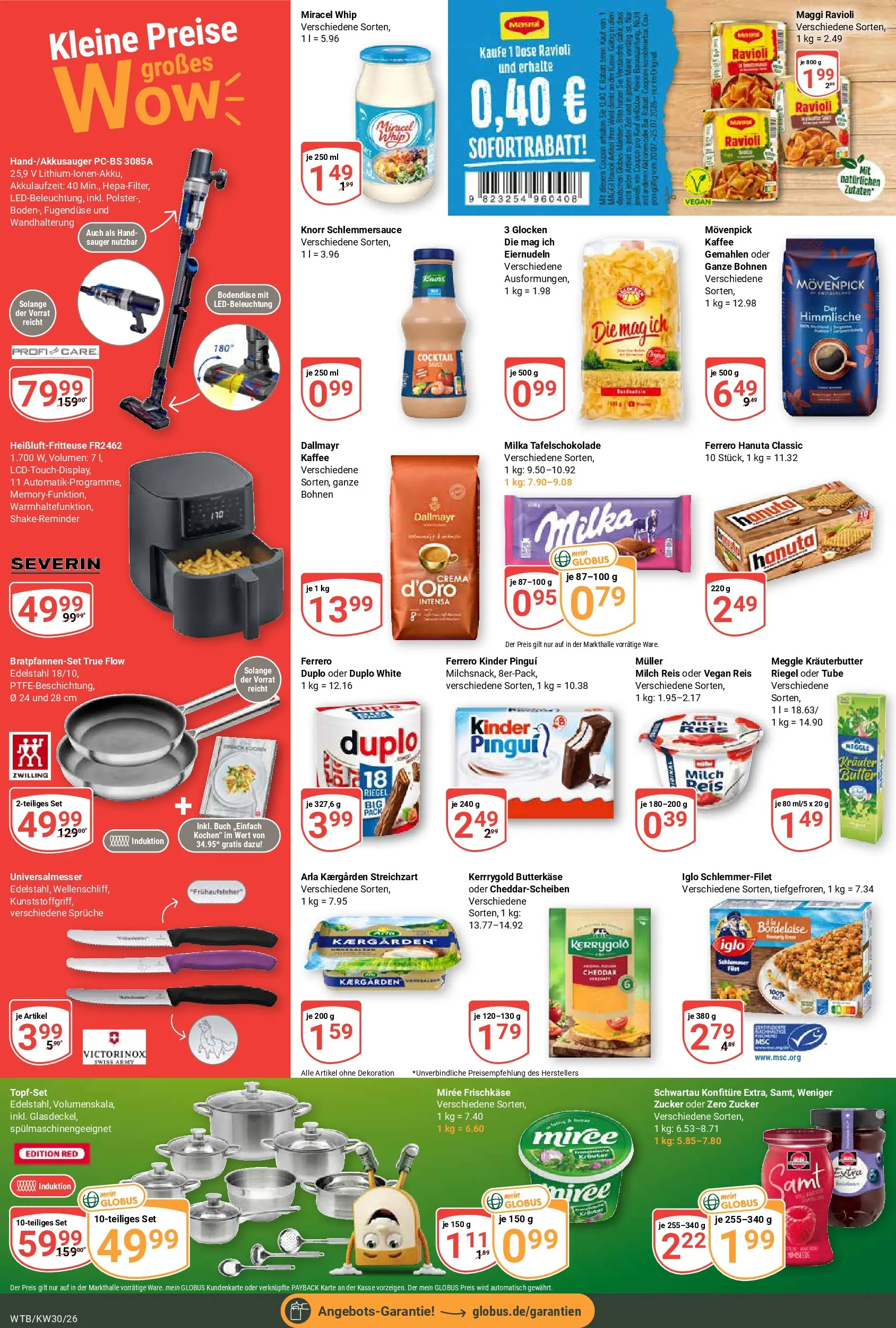 Globus Prospekt Wächtersbach (ab 20.07.2026) » Angebote online | Seite: 2 | Produkte: Kräuterbutter, Miracel whip, Zucker, Frischkase