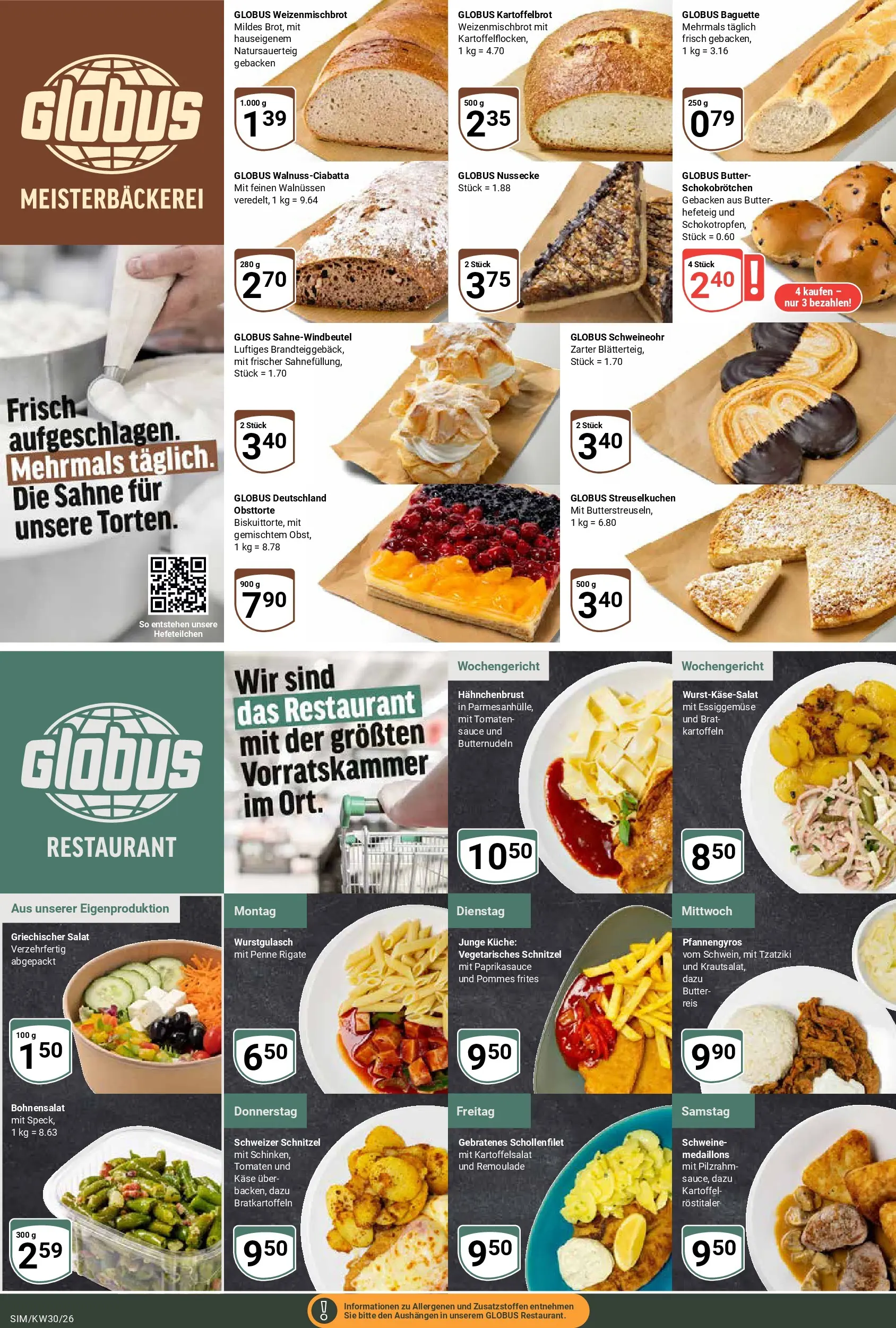 Globus Prospekt Simmern (ab 20.07.2026) » Angebote online | Seite: 6 | Produkte: Baguette, Tomaten, Kartoffeln, Hahnchenbrust