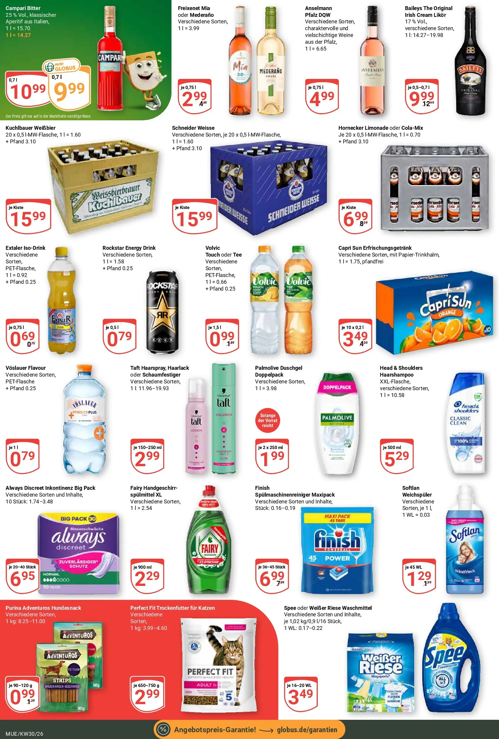 Globus Prospekt Mühldorf (ab 20.07.2026) » Angebote online | Seite: 8 | Produkte: Capri sun, Rockstar, Head & shoulders, Spee