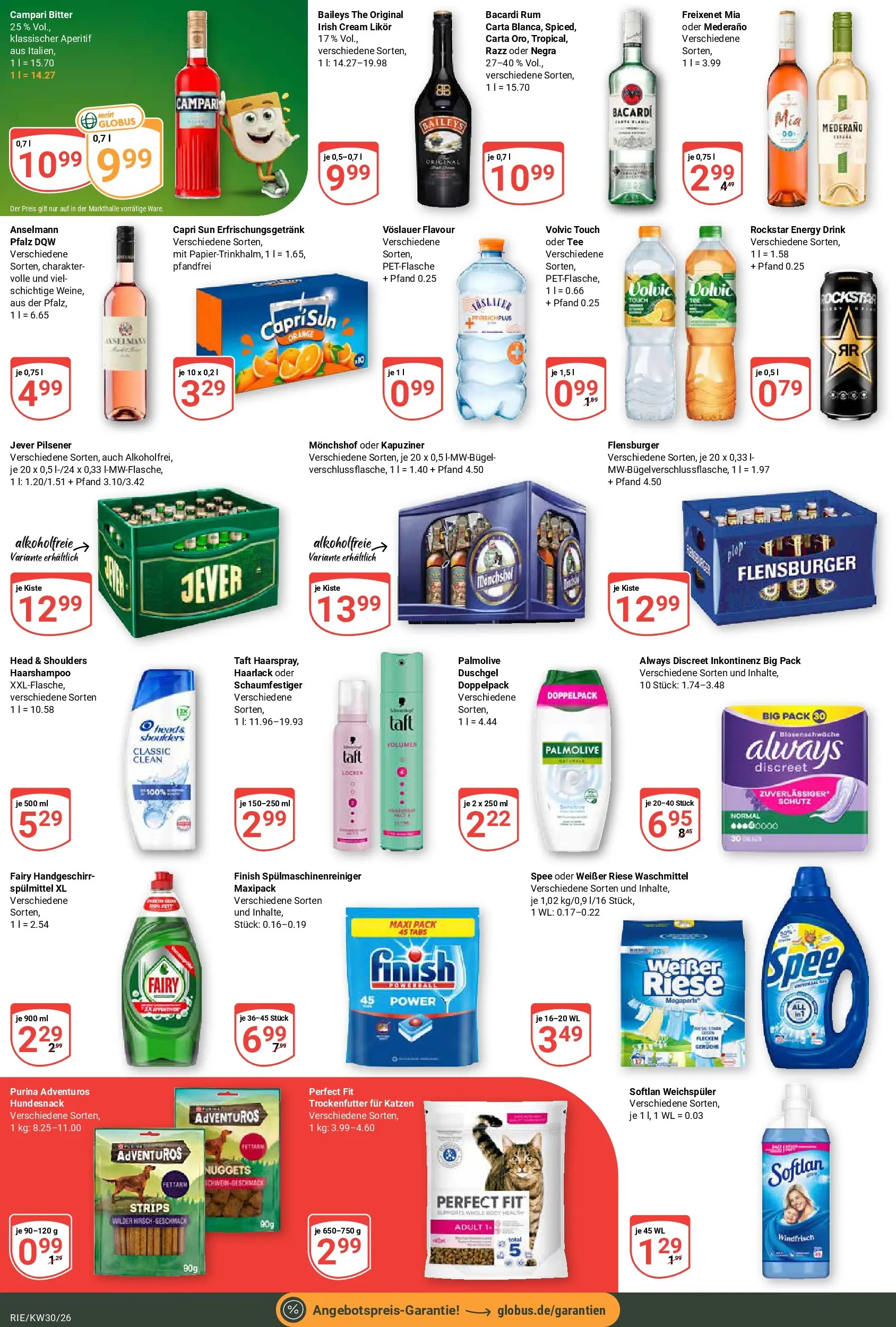 Globus Prospekt Bochum-Riemke (ab 20.07.2026) » Angebote online | Seite: 4 | Produkte: Monchshof, Energy, Volvic touch, Spülmaschinenreiniger