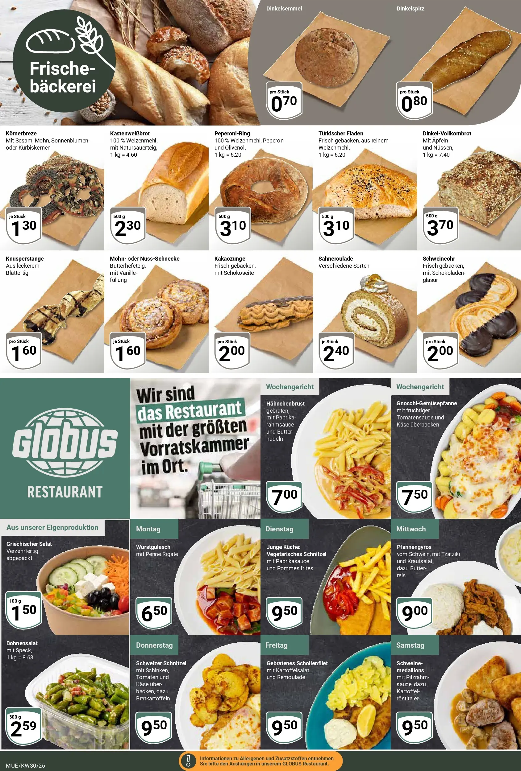 Globus Prospekt Mühldorf (ab 20.07.2026) » Angebote online | Seite: 10 | Produkte: Pommes frites, Schnitzel, Reis, Nudeln
