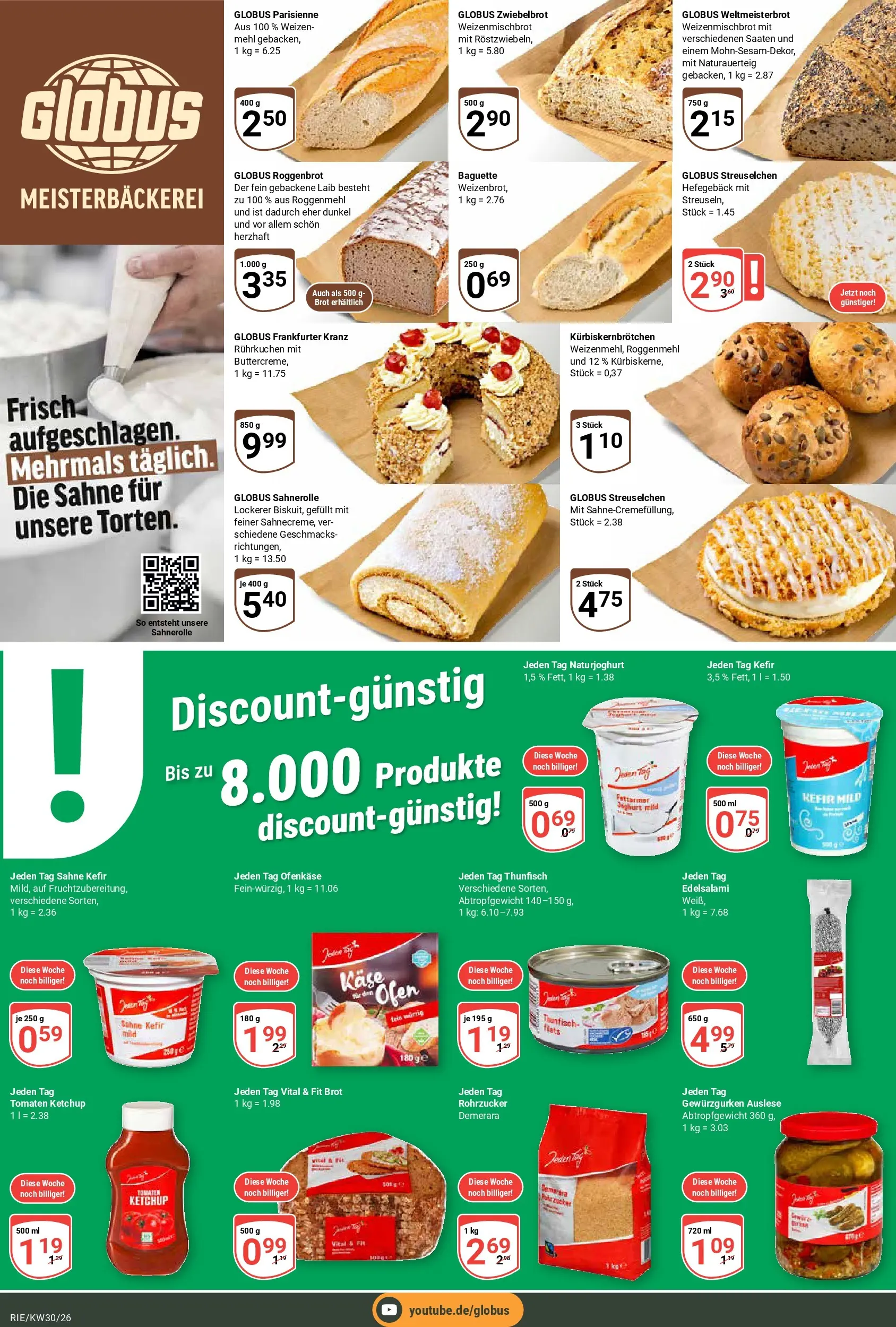 Globus Prospekt Bochum-Riemke (ab 20.07.2026) » Angebote online | Seite: 6 | Produkte: Thunfisch, Tomaten, Ketchup, Sahne