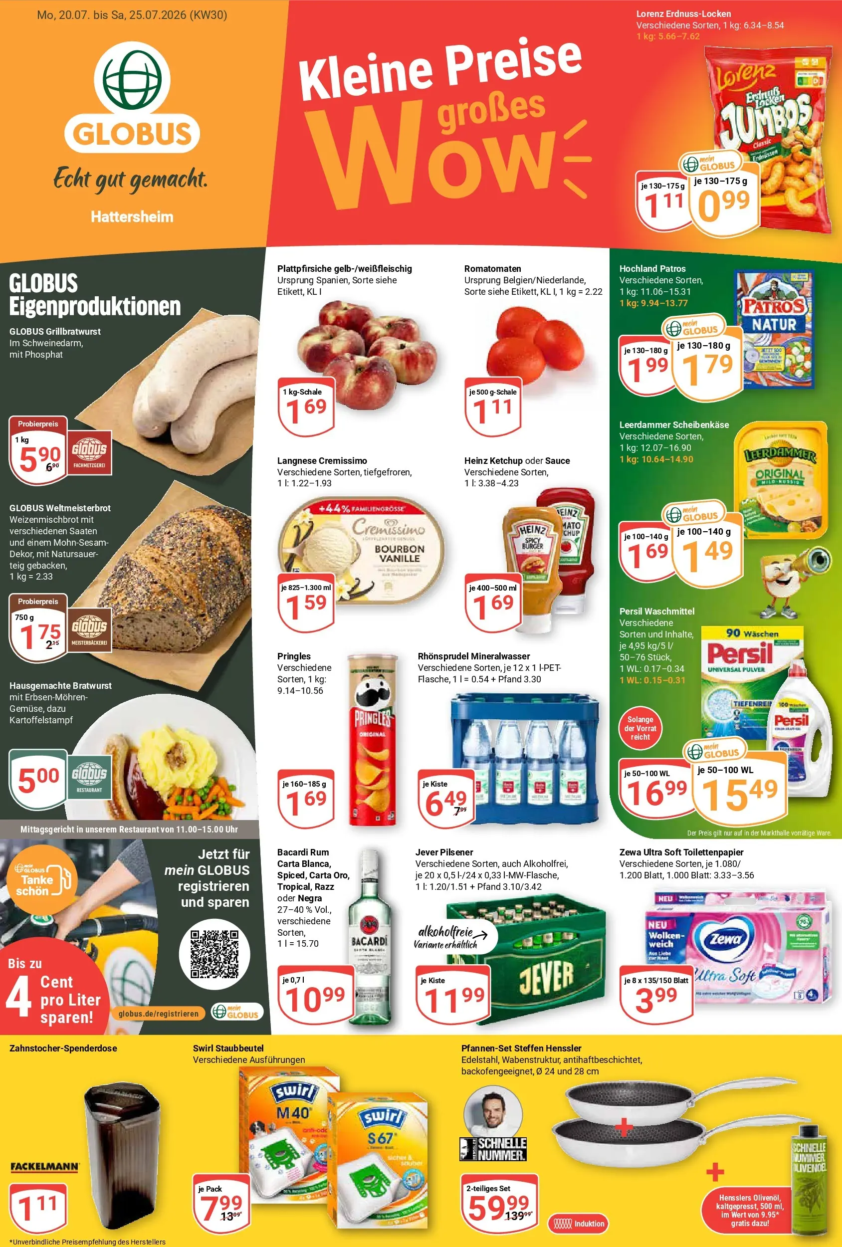 Globus Prospekt Hattersheim (ab 20.07.2026) » Angebote online | Seite: 3 | Produkte: Patros, Leerdammer, Ketchup, Persil